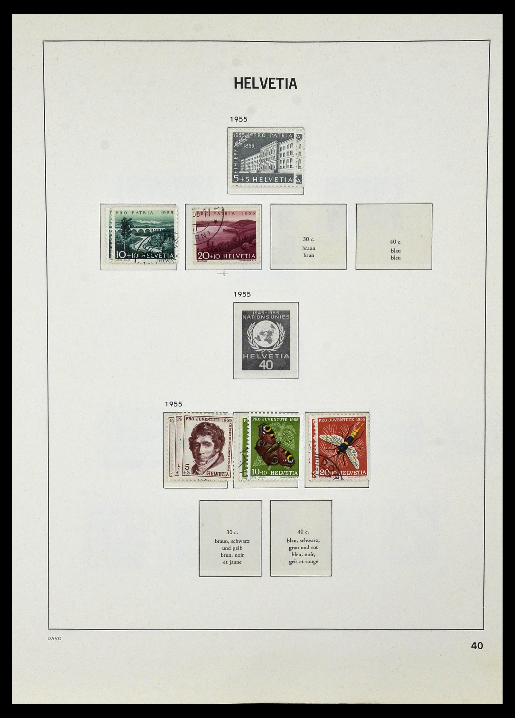 33990 046 - Stamp collection 33990 Switzerland 1854-1998.