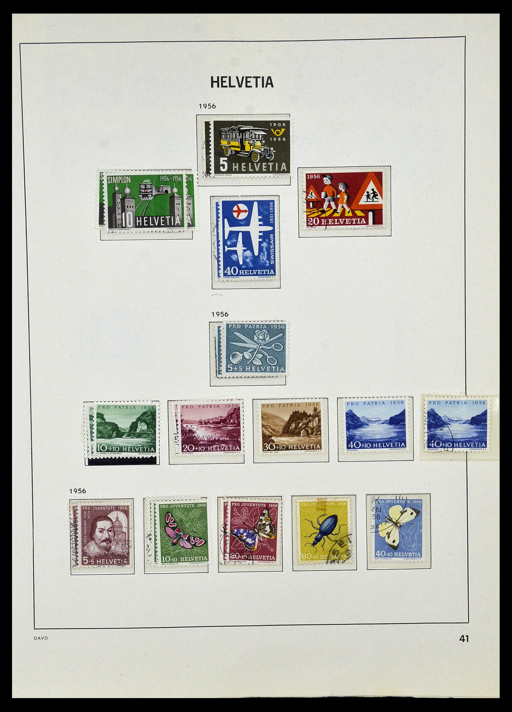 33990 047 - Postzegelverzameling 33990 Zwitserland 1854-1998.