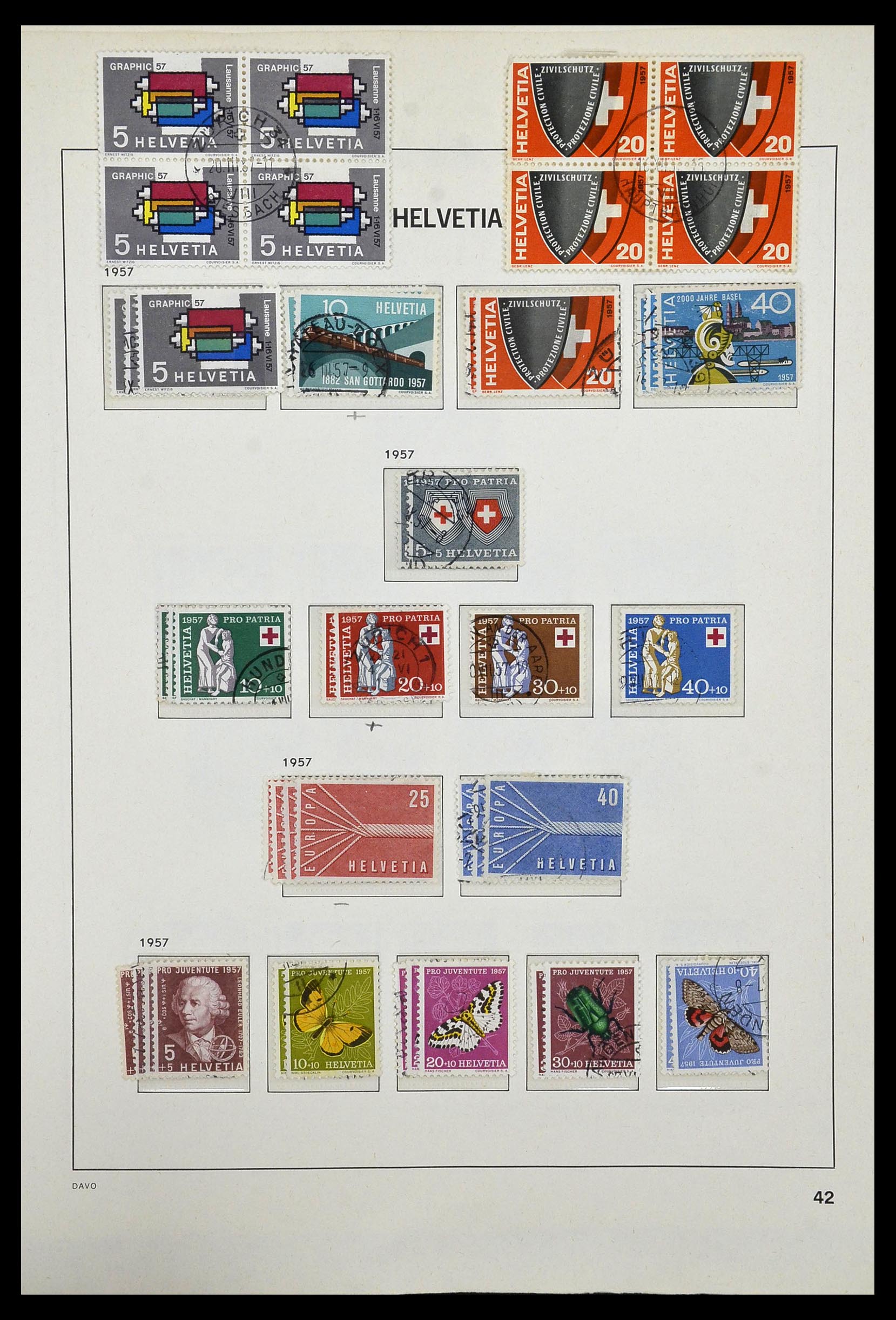33990 048 - Postzegelverzameling 33990 Zwitserland 1854-1998.