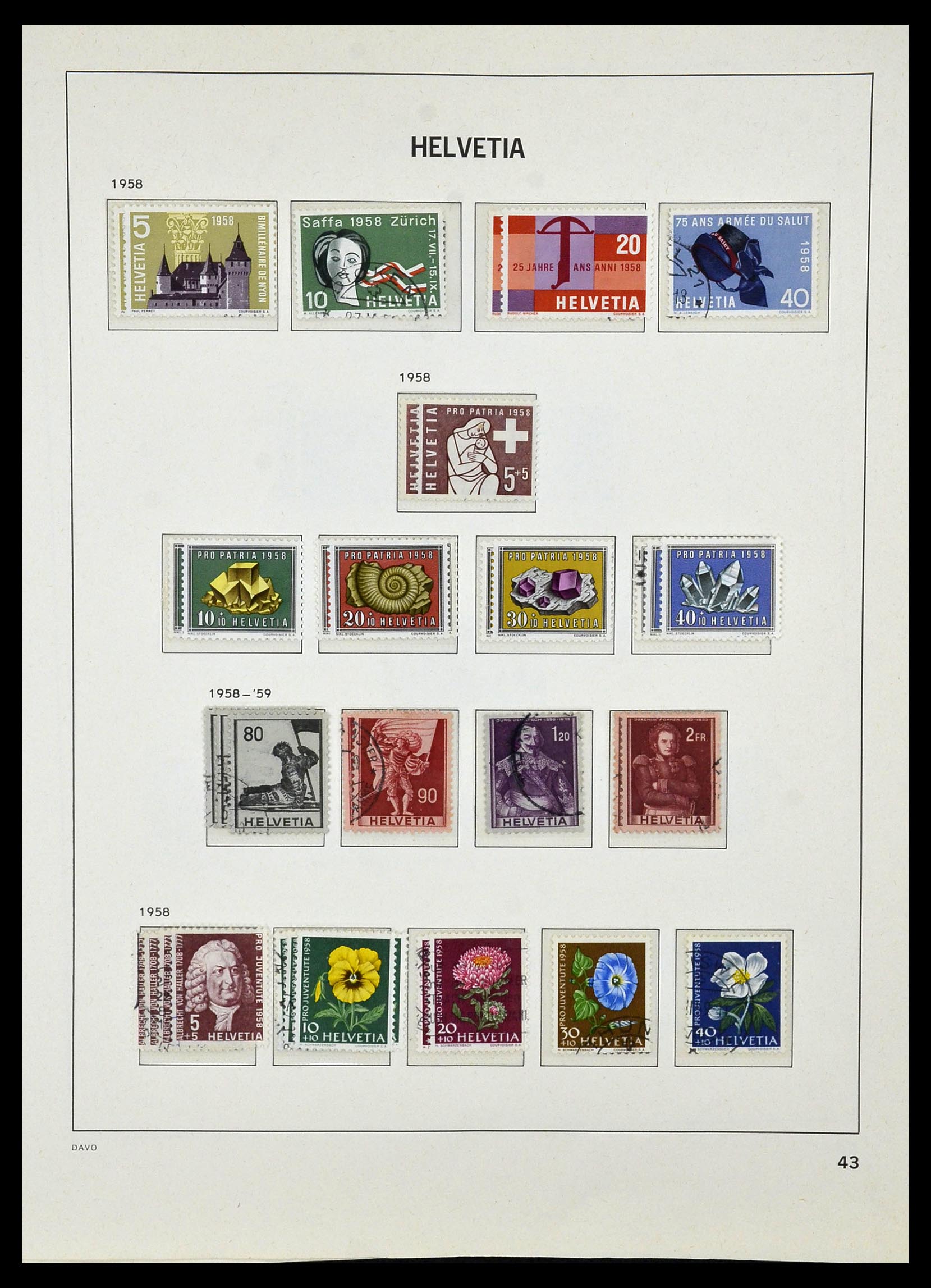 33990 050 - Postzegelverzameling 33990 Zwitserland 1854-1998.