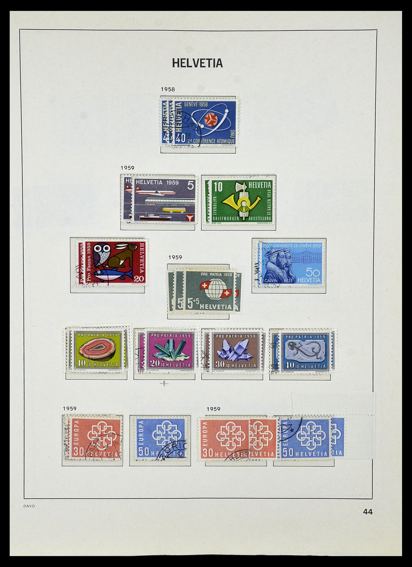 33990 051 - Postzegelverzameling 33990 Zwitserland 1854-1998.