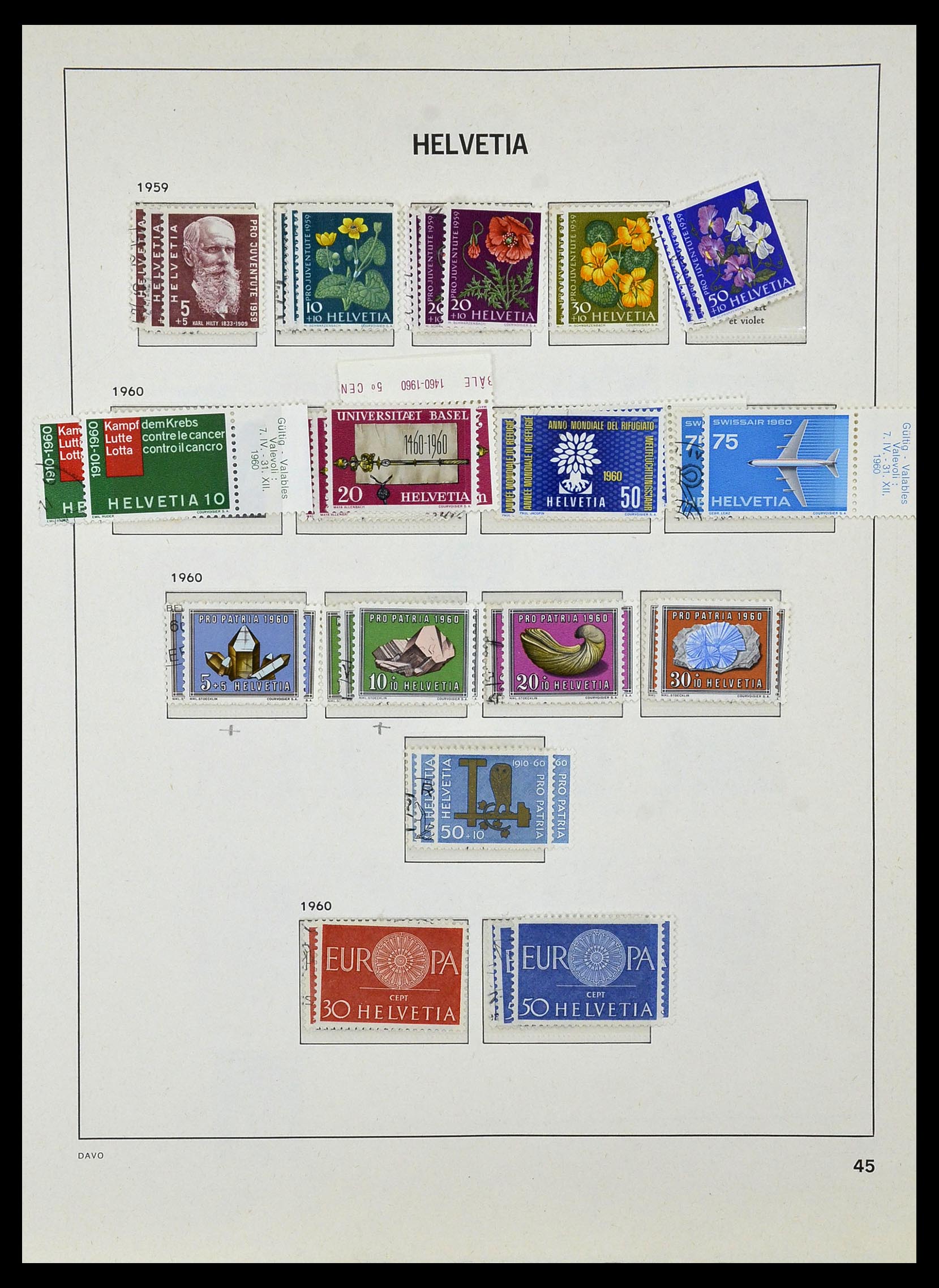 33990 052 - Postzegelverzameling 33990 Zwitserland 1854-1998.