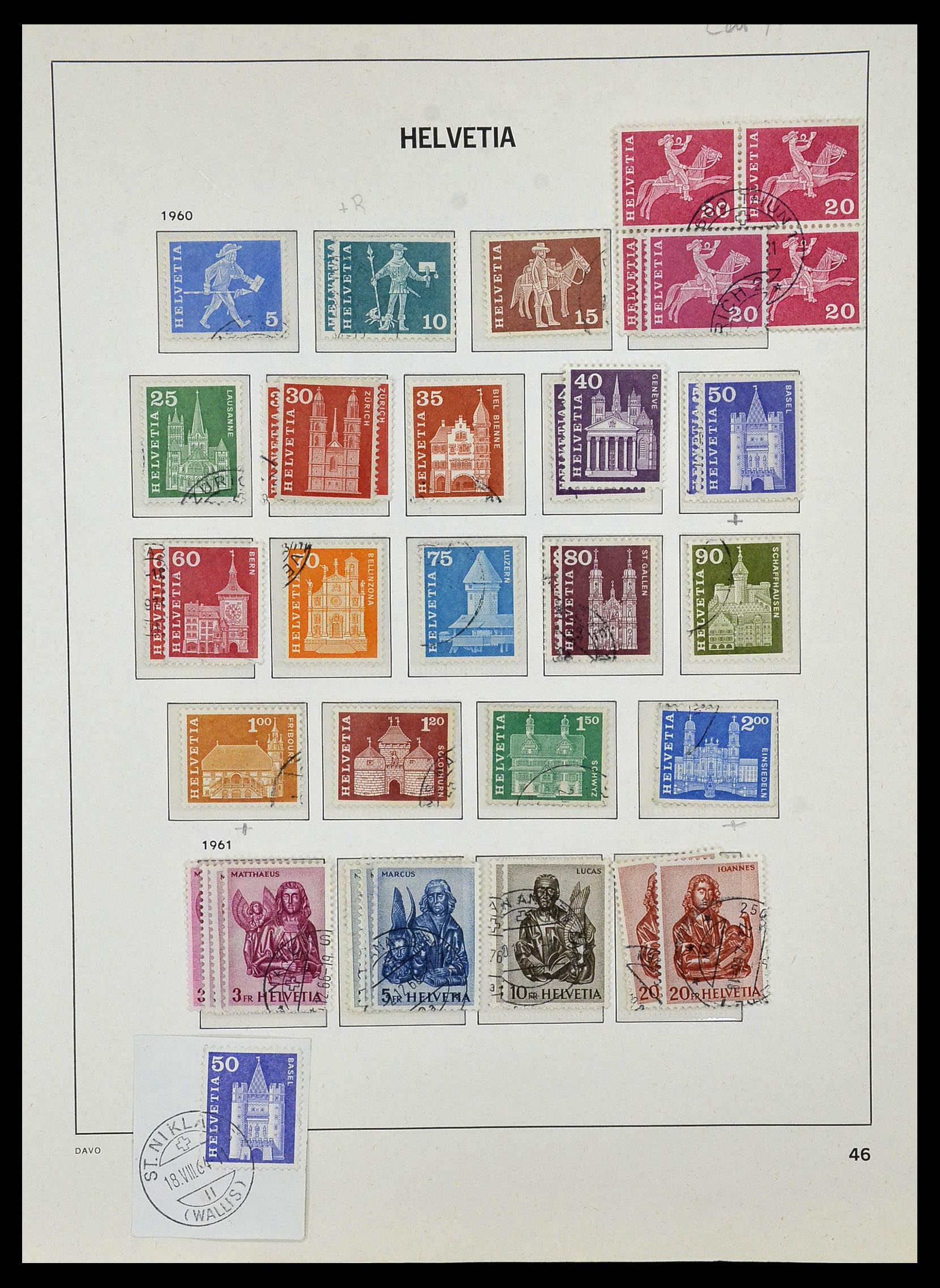 33990 053 - Postzegelverzameling 33990 Zwitserland 1854-1998.