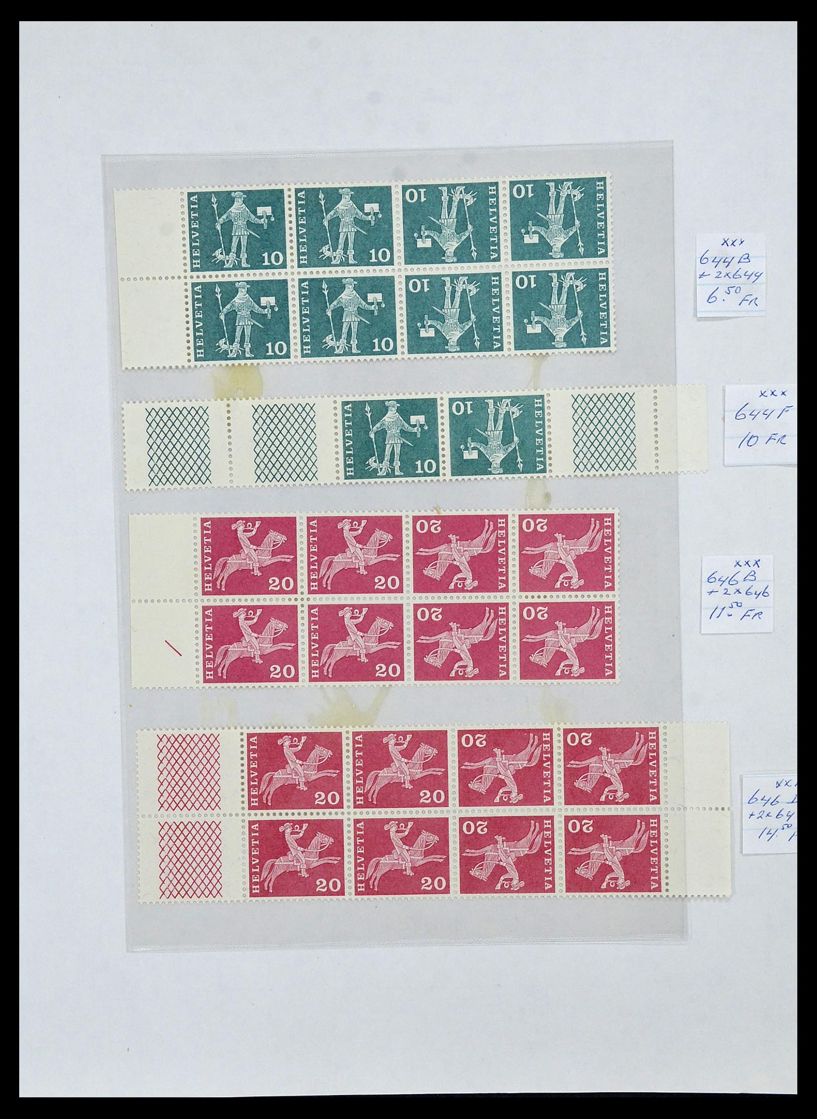 33990 054 - Stamp collection 33990 Switzerland 1854-1998.