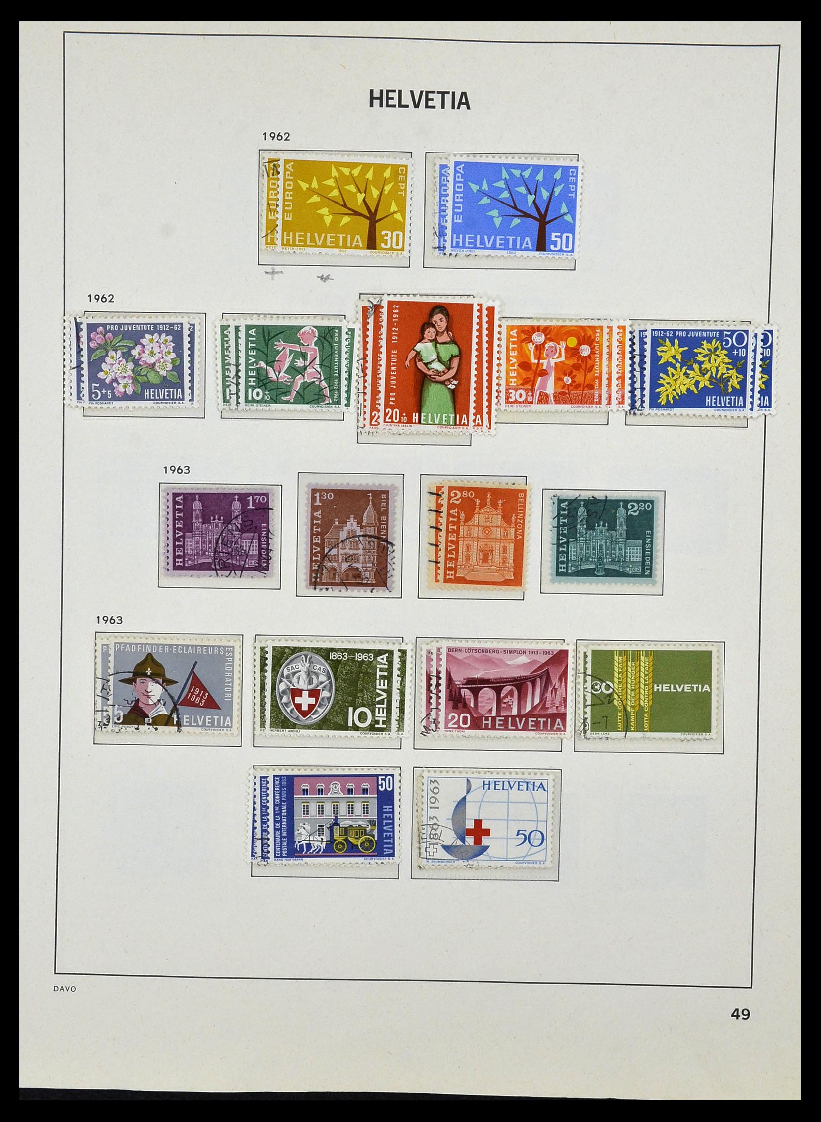 33990 059 - Postzegelverzameling 33990 Zwitserland 1854-1998.