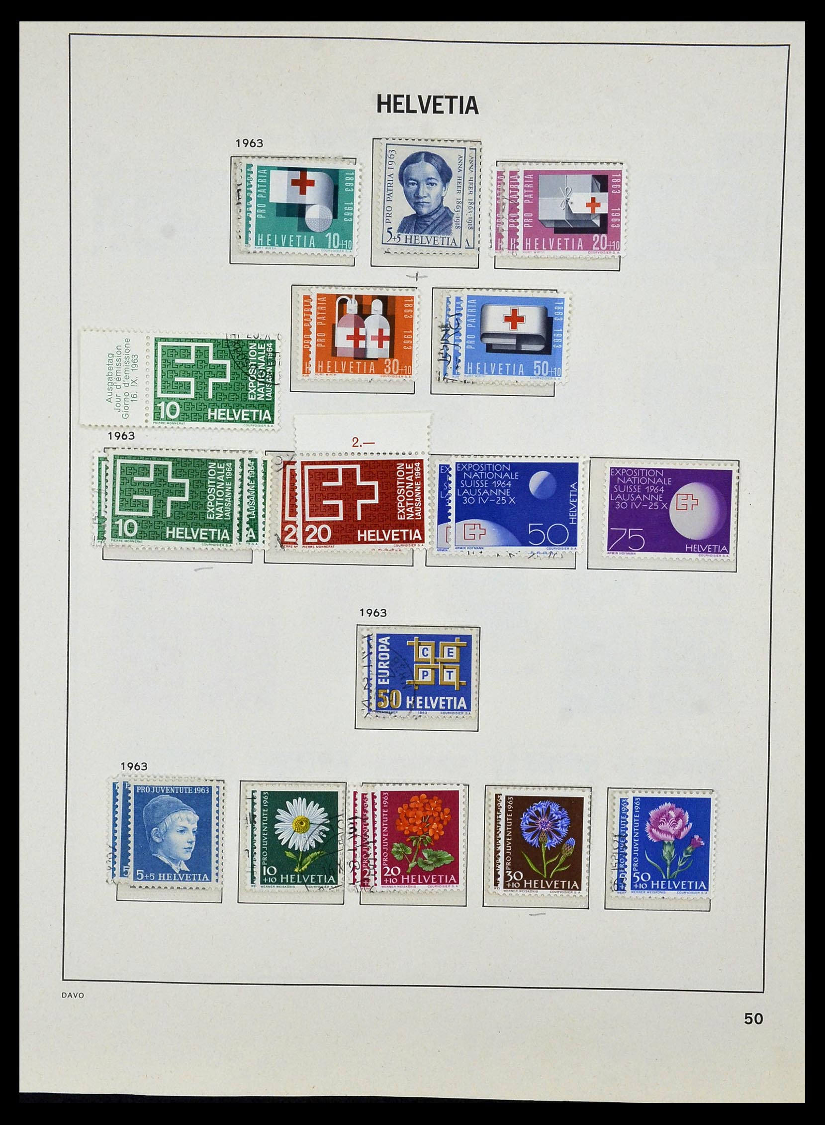 33990 060 - Postzegelverzameling 33990 Zwitserland 1854-1998.