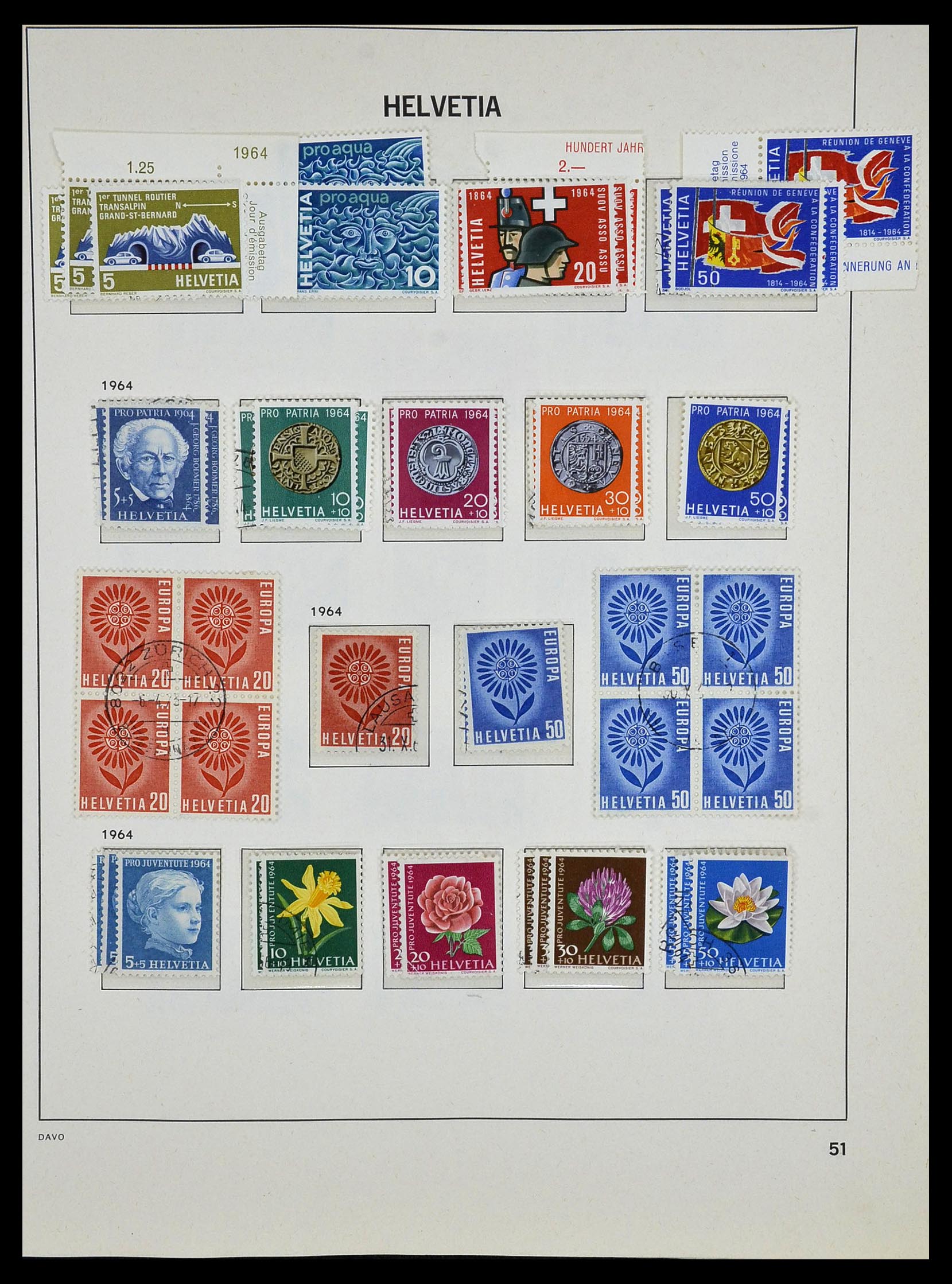 33990 061 - Stamp collection 33990 Switzerland 1854-1998.