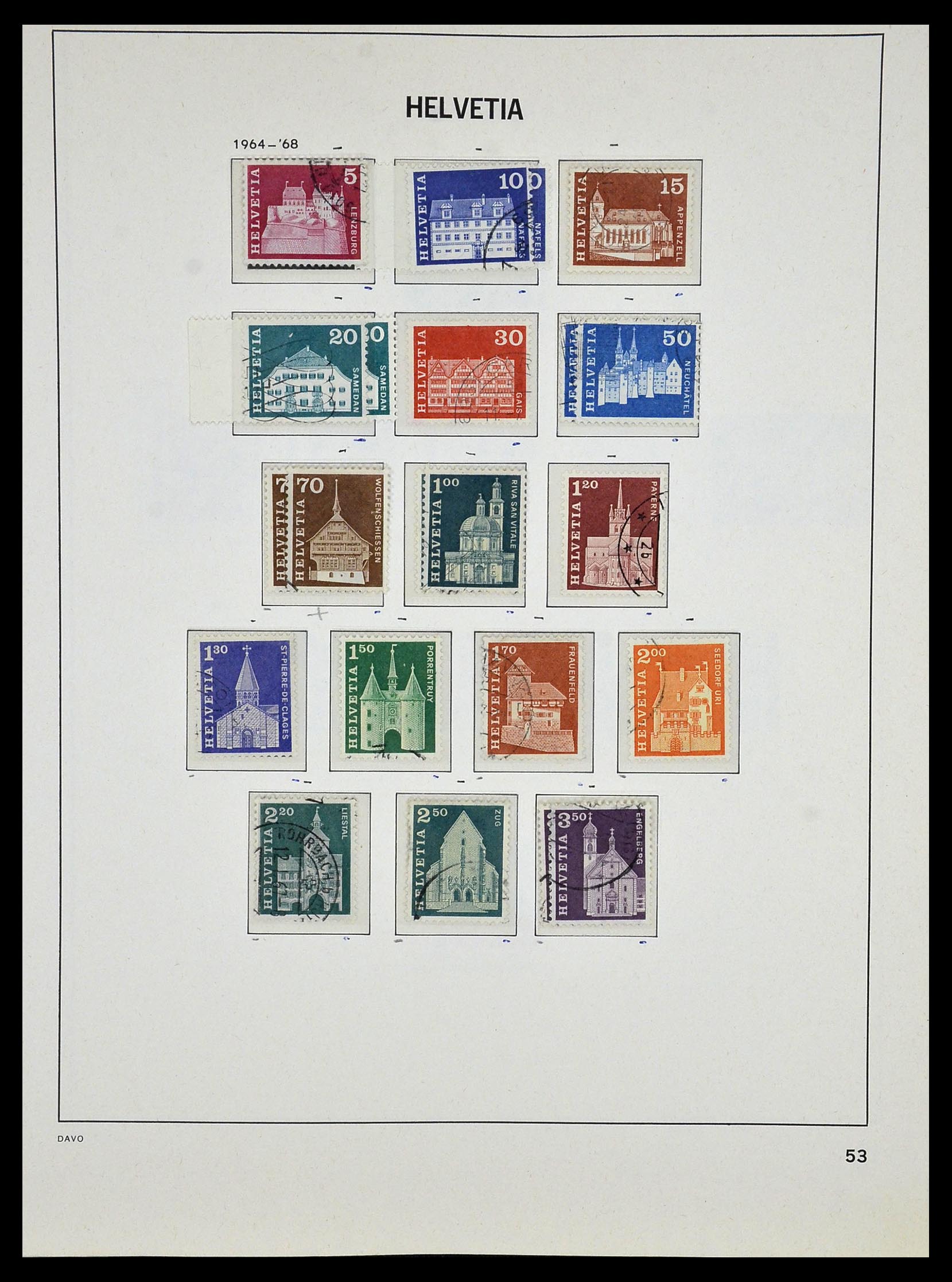 33990 063 - Stamp collection 33990 Switzerland 1854-1998.