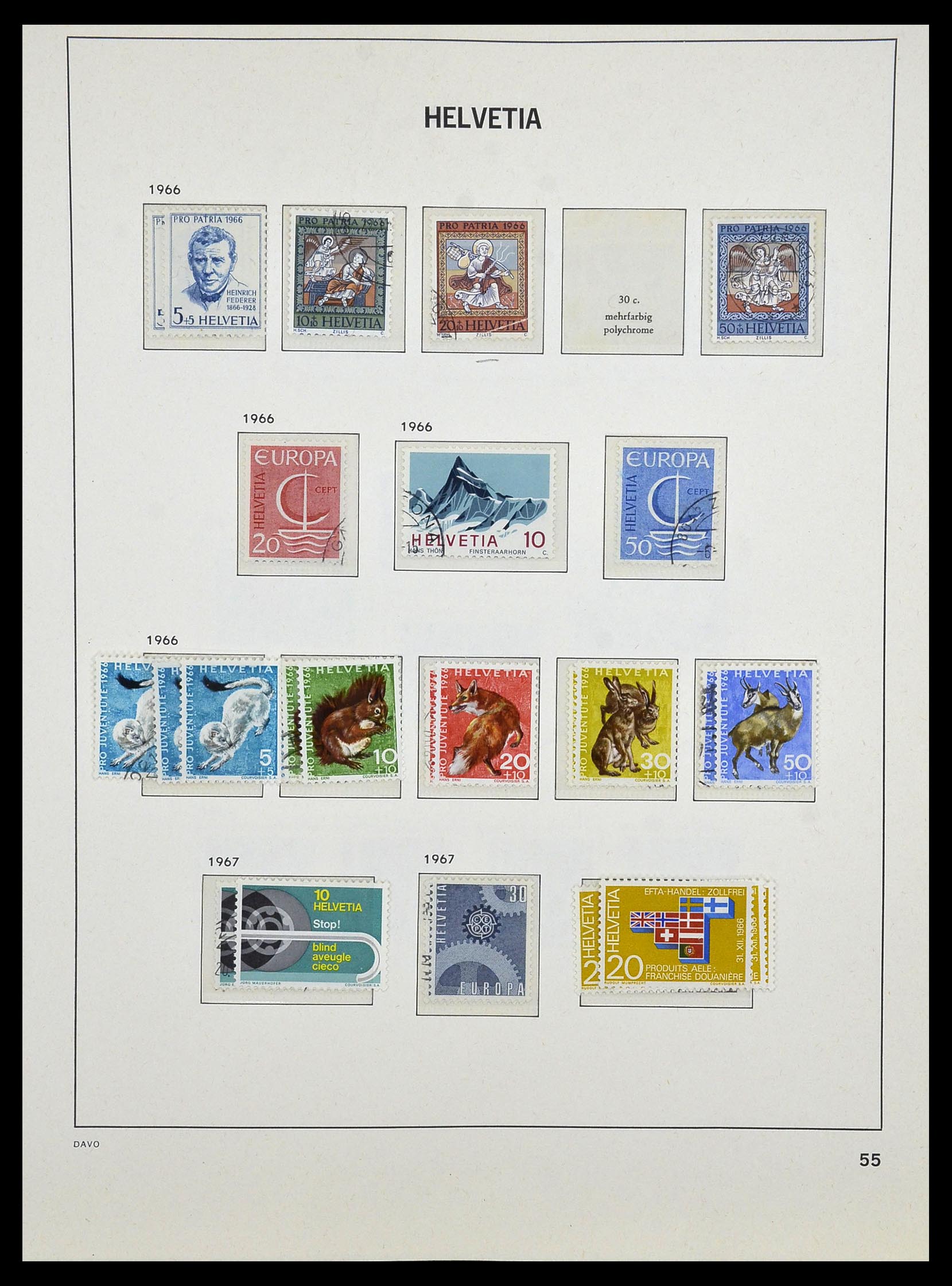 33990 065 - Stamp collection 33990 Switzerland 1854-1998.