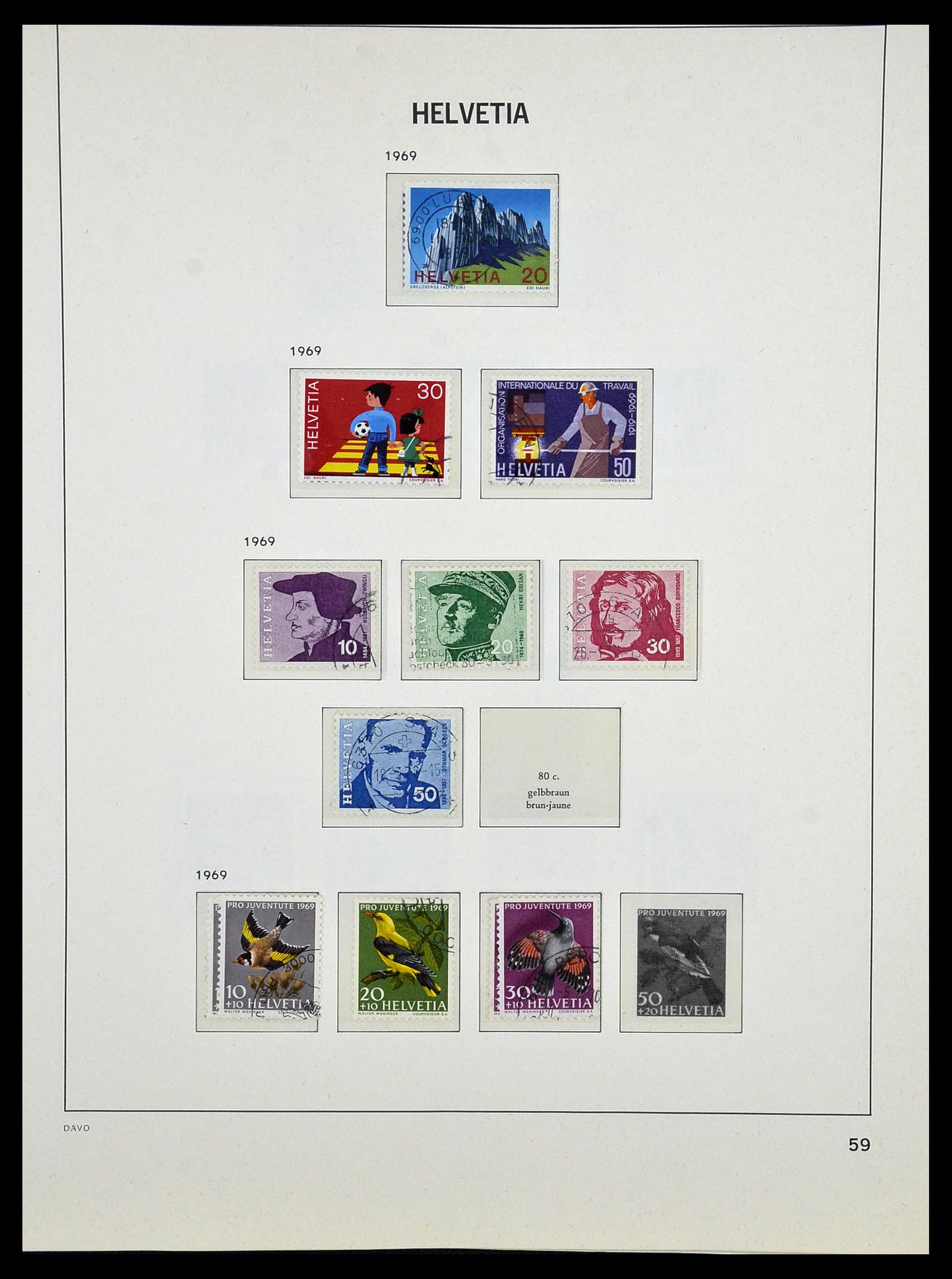 33990 069 - Stamp collection 33990 Switzerland 1854-1998.