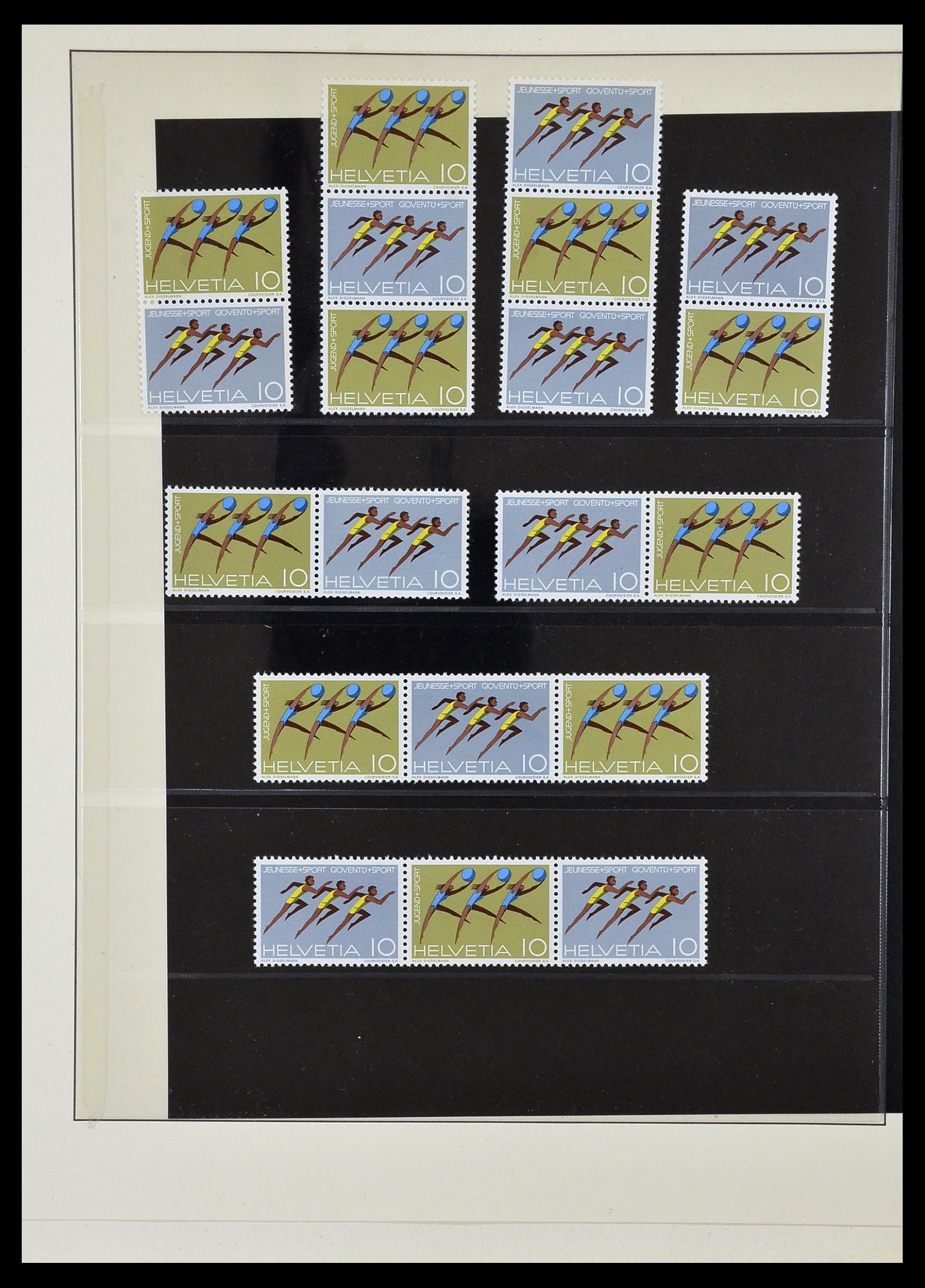 33990 073 - Stamp collection 33990 Switzerland 1854-1998.