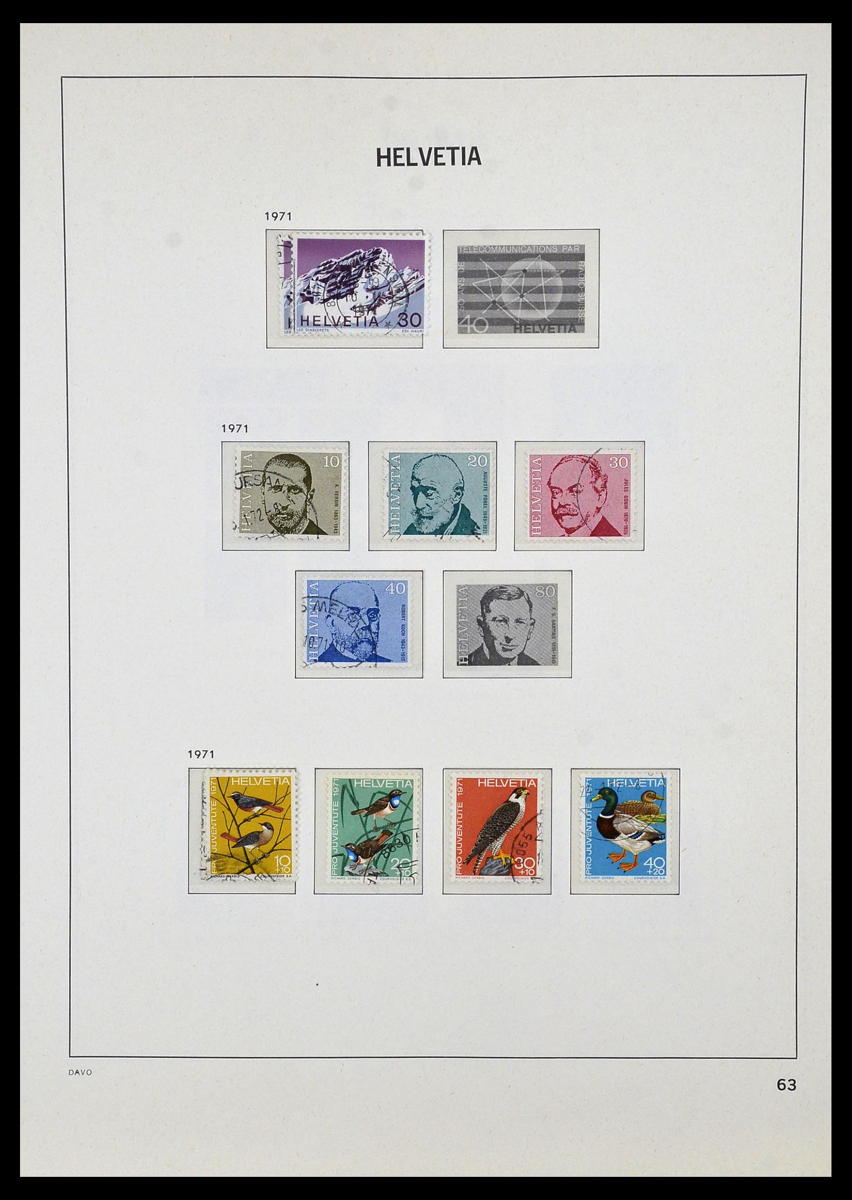 33990 074 - Stamp collection 33990 Switzerland 1854-1998.