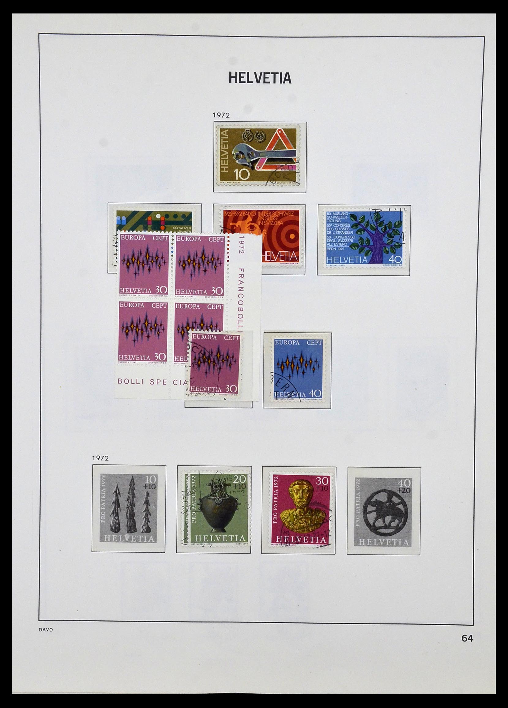 33990 075 - Stamp collection 33990 Switzerland 1854-1998.