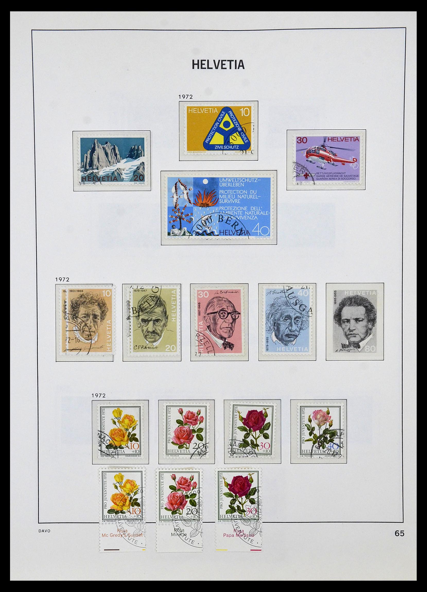33990 076 - Stamp collection 33990 Switzerland 1854-1998.
