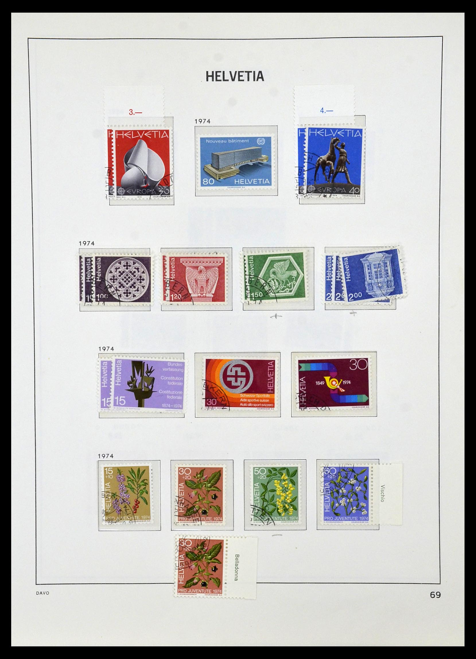 33990 081 - Stamp collection 33990 Switzerland 1854-1998.