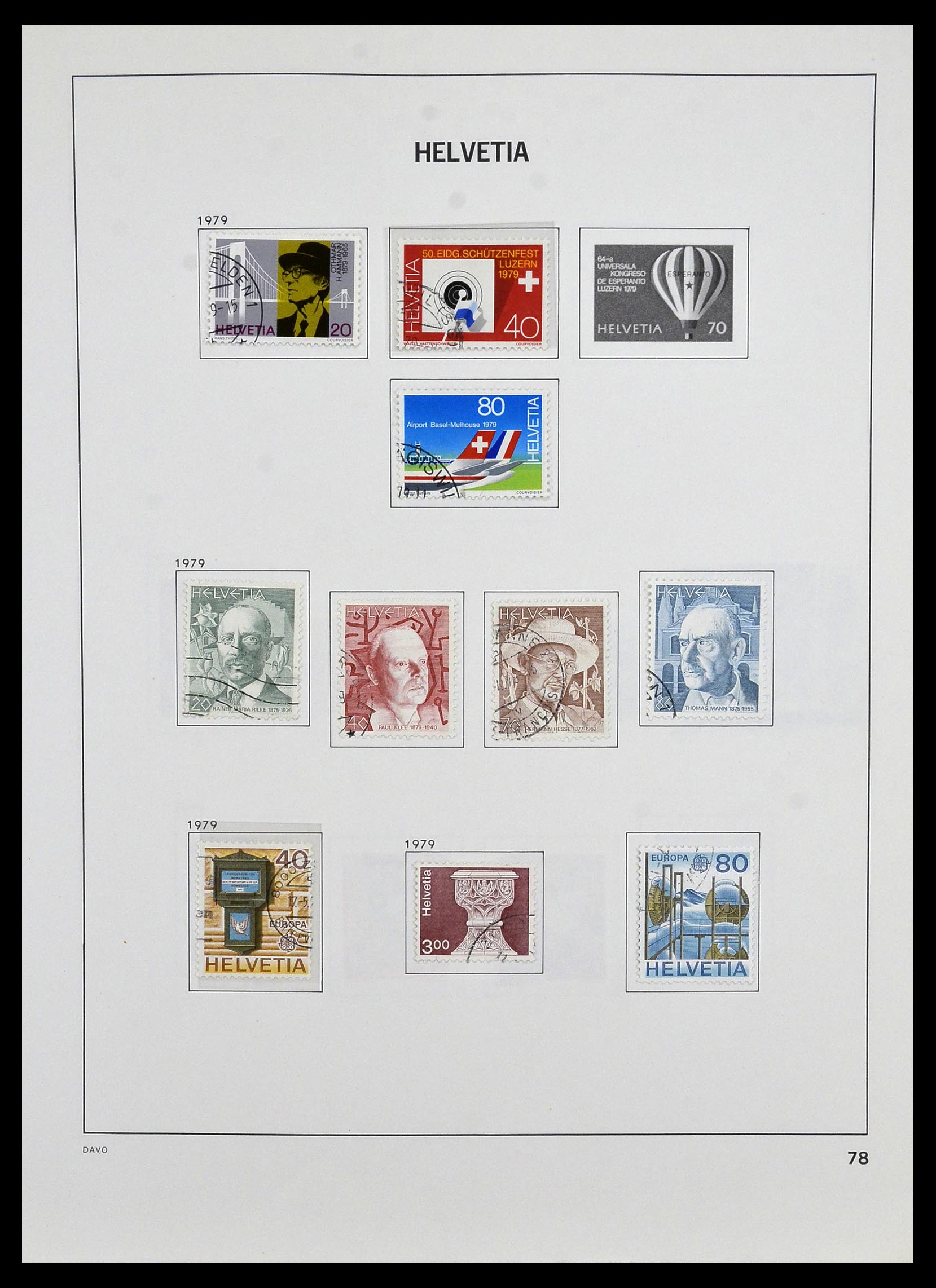 33990 092 - Stamp collection 33990 Switzerland 1854-1998.