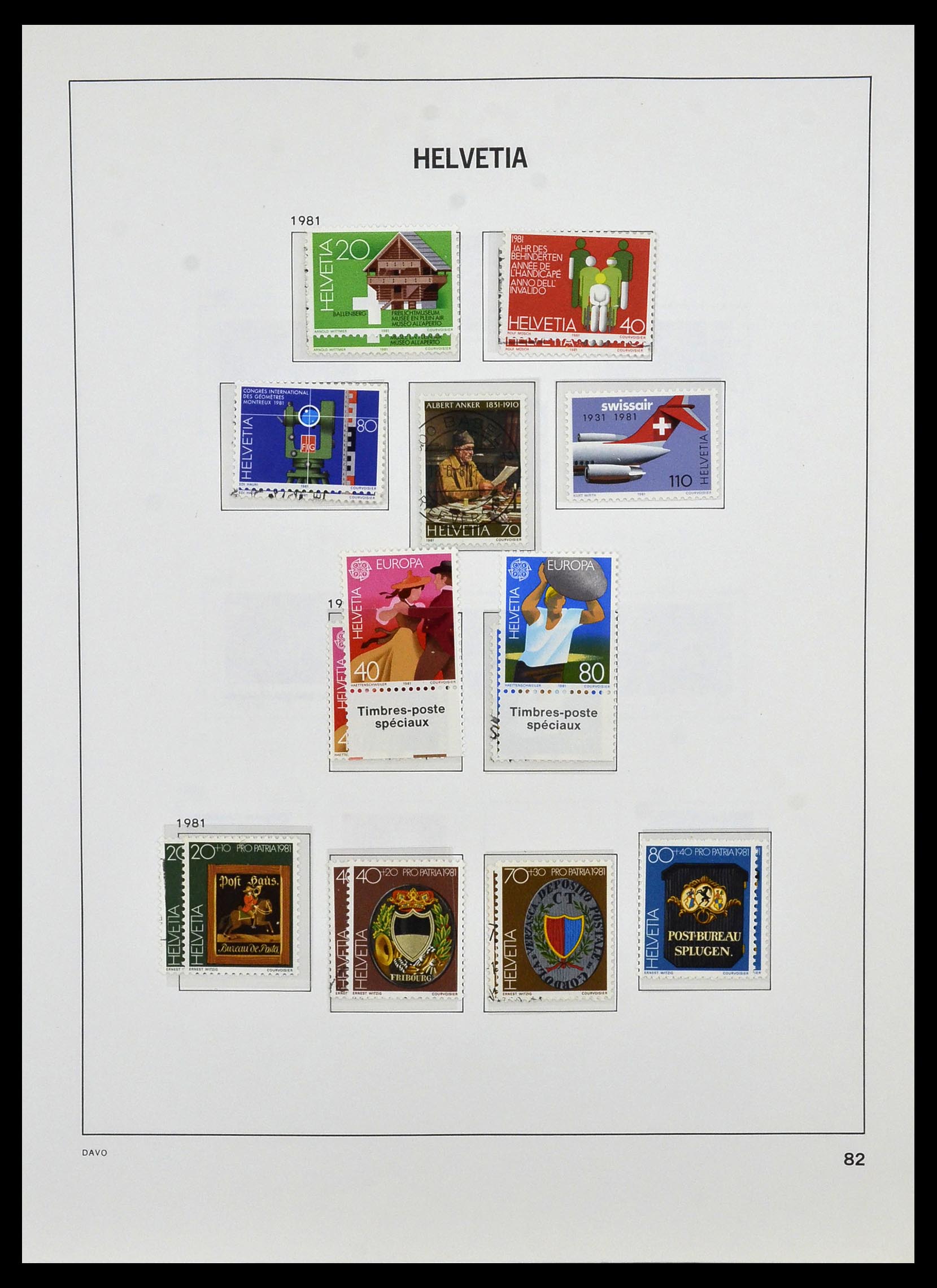33990 095 - Stamp collection 33990 Switzerland 1854-1998.
