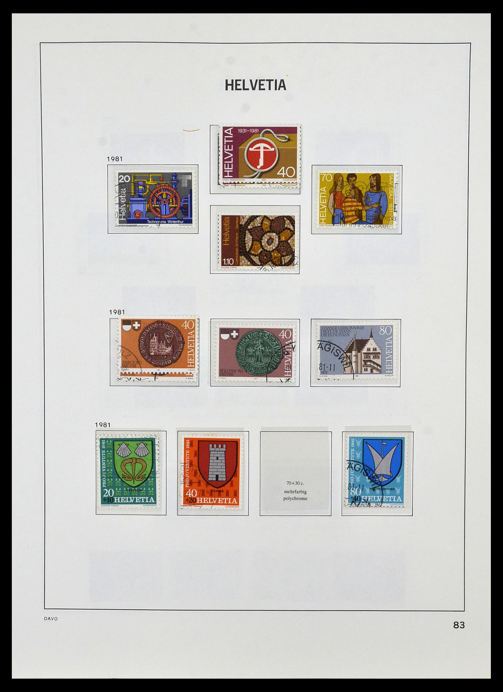 33990 096 - Stamp collection 33990 Switzerland 1854-1998.