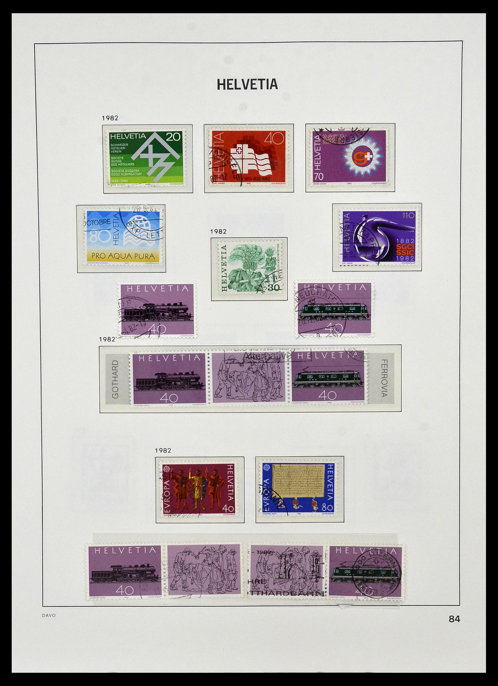 33990 097 - Stamp collection 33990 Switzerland 1854-1998.
