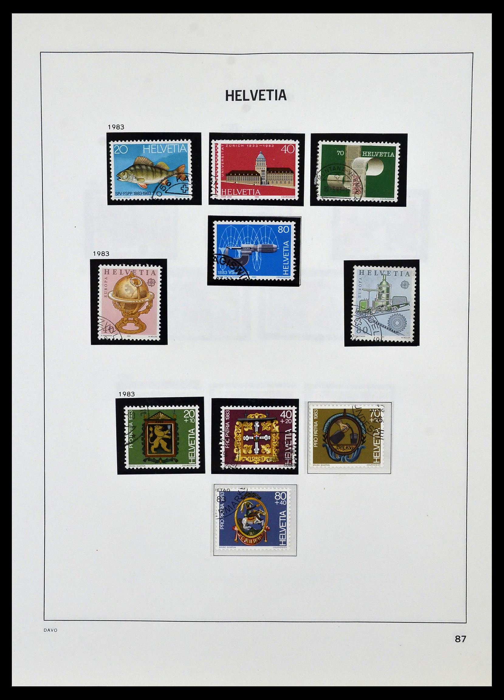 33990 100 - Stamp collection 33990 Switzerland 1854-1998.