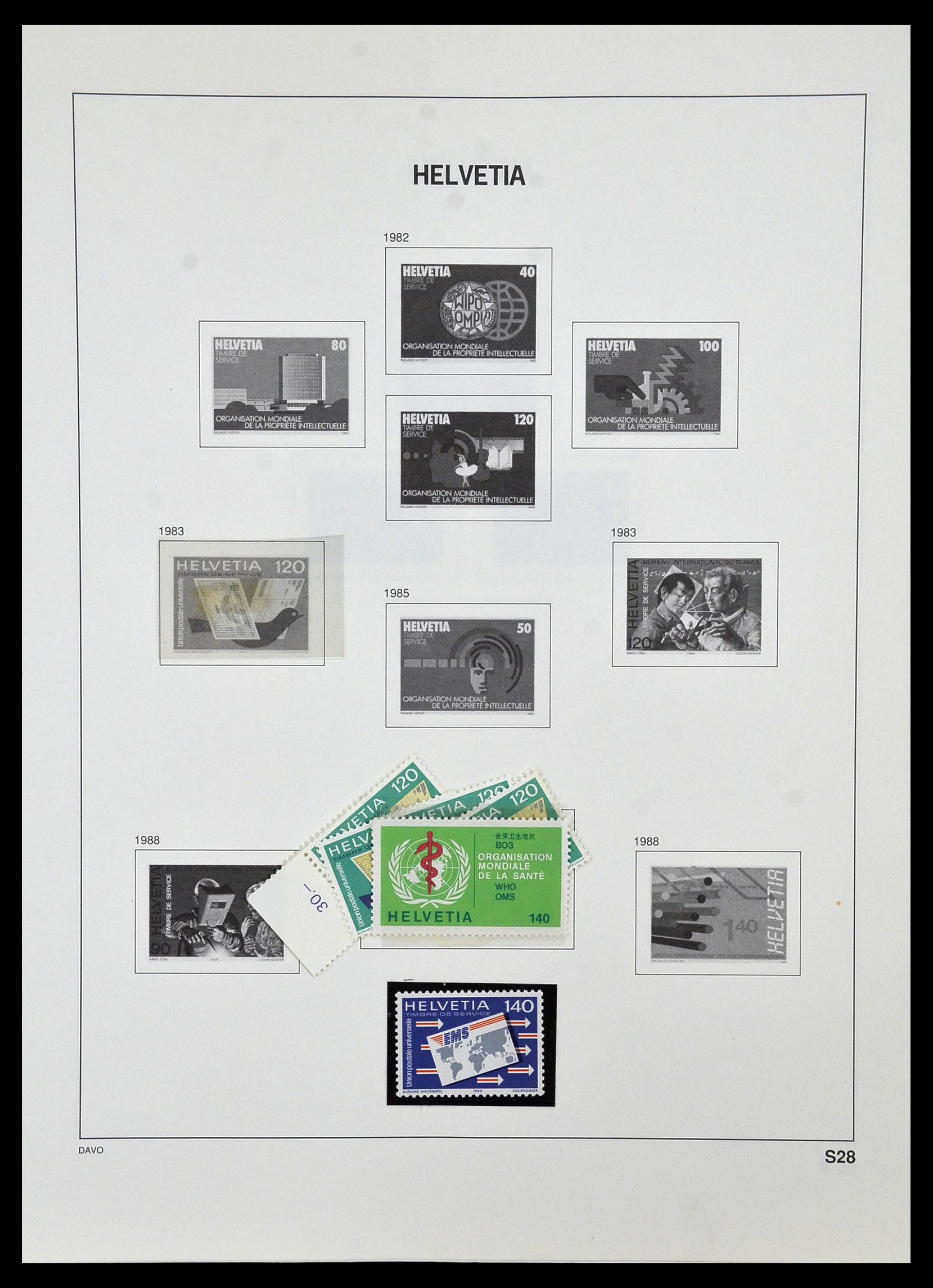 33990 167 - Stamp collection 33990 Switzerland 1854-1998.