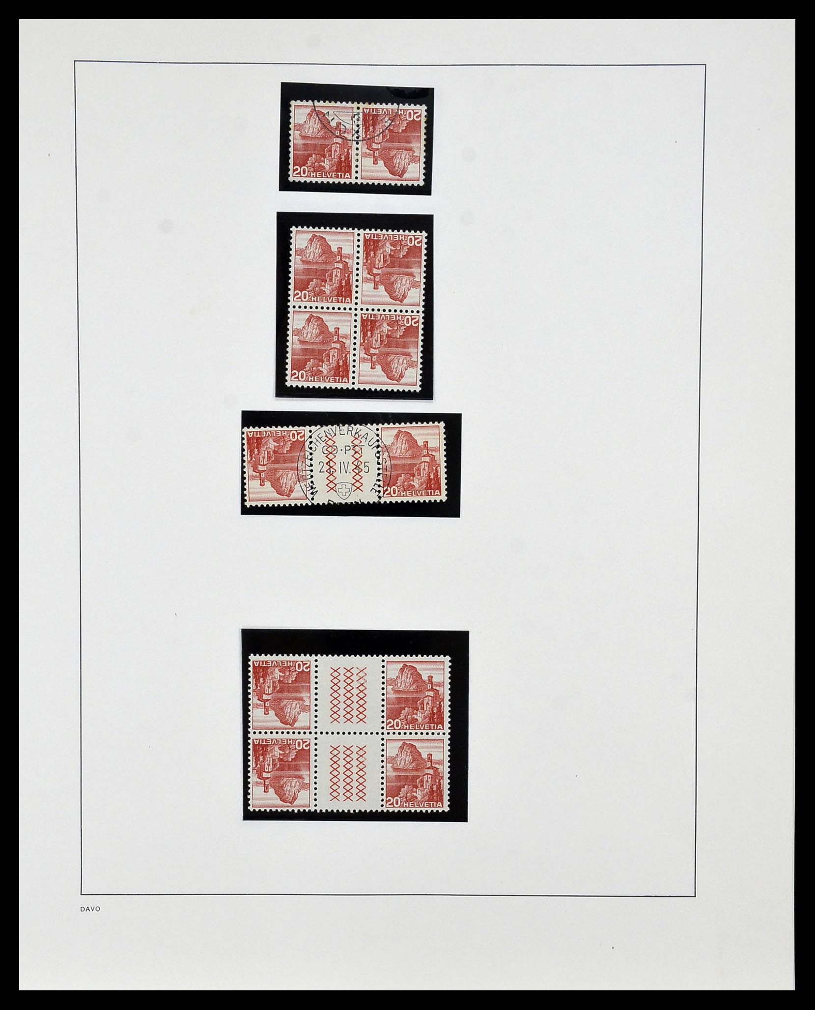 33990 204 - Postzegelverzameling 33990 Zwitserland 1854-1998.