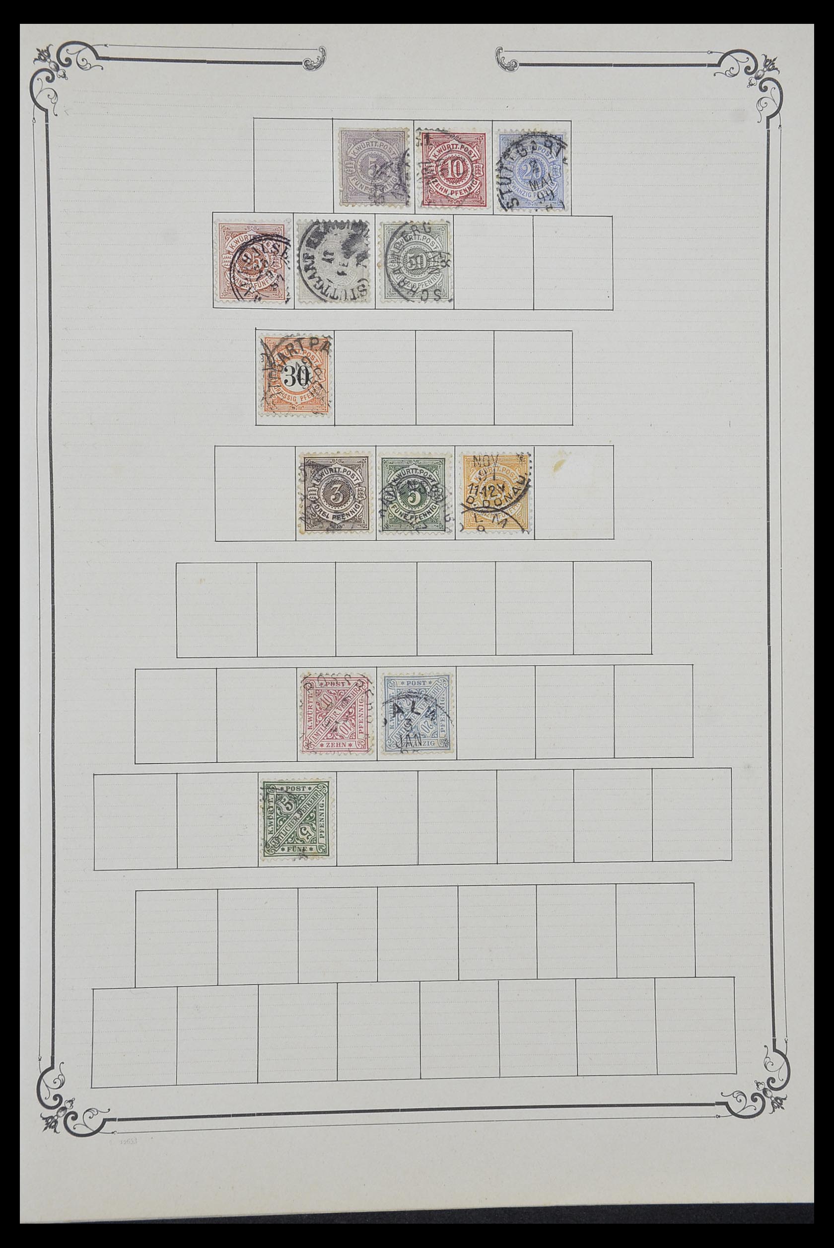 33991 012 - Postzegelverzameling 33991 Europese landen 1851-ca. 1920.