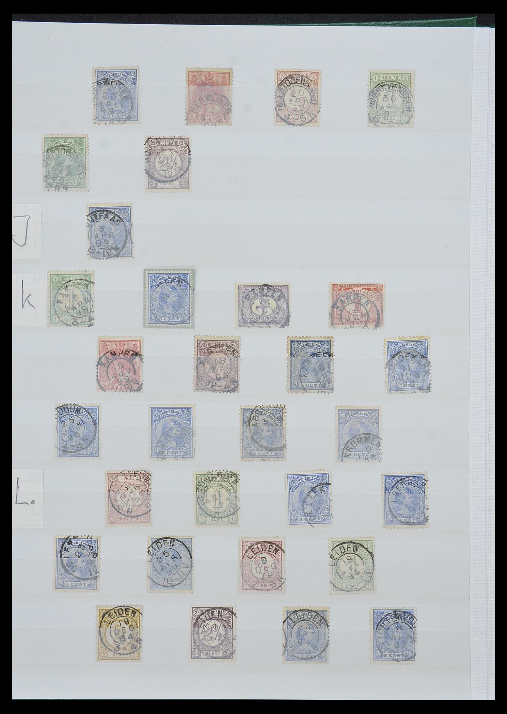 33992 004 - Stamp collection 33992 Netherlands smallround cancels.