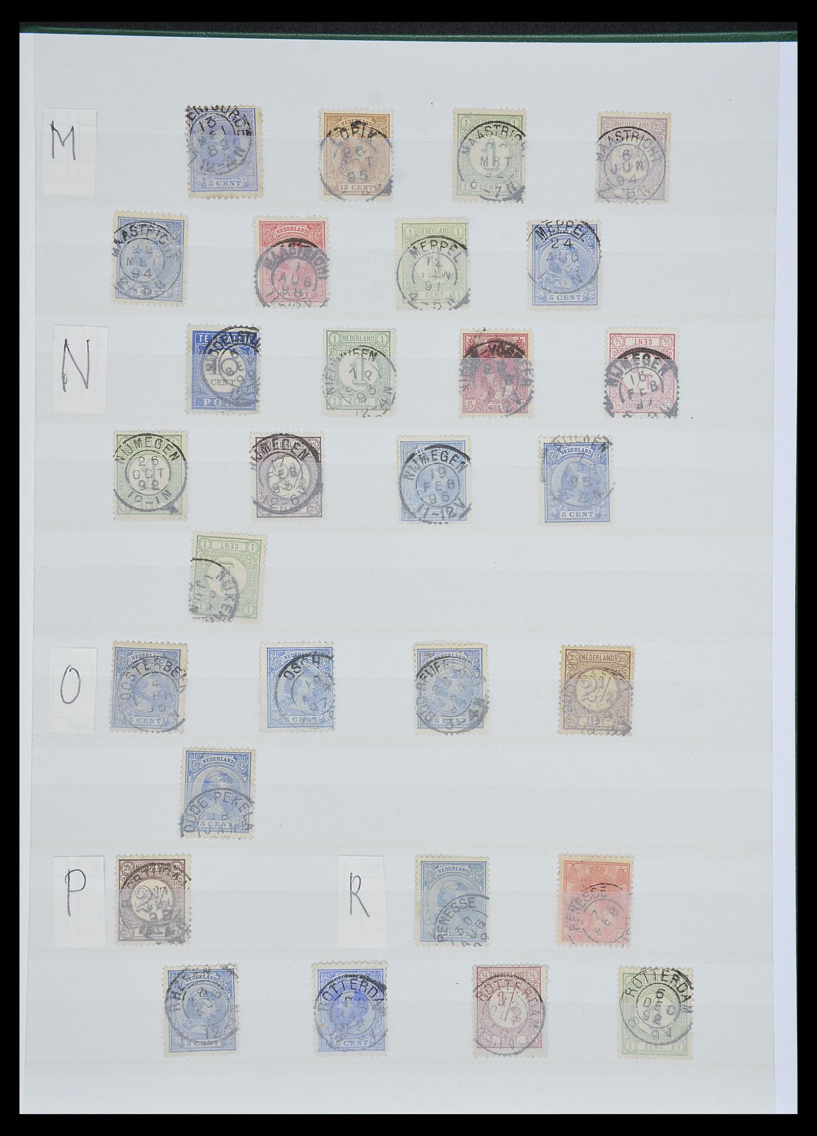 33992 005 - Stamp collection 33992 Netherlands smallround cancels.