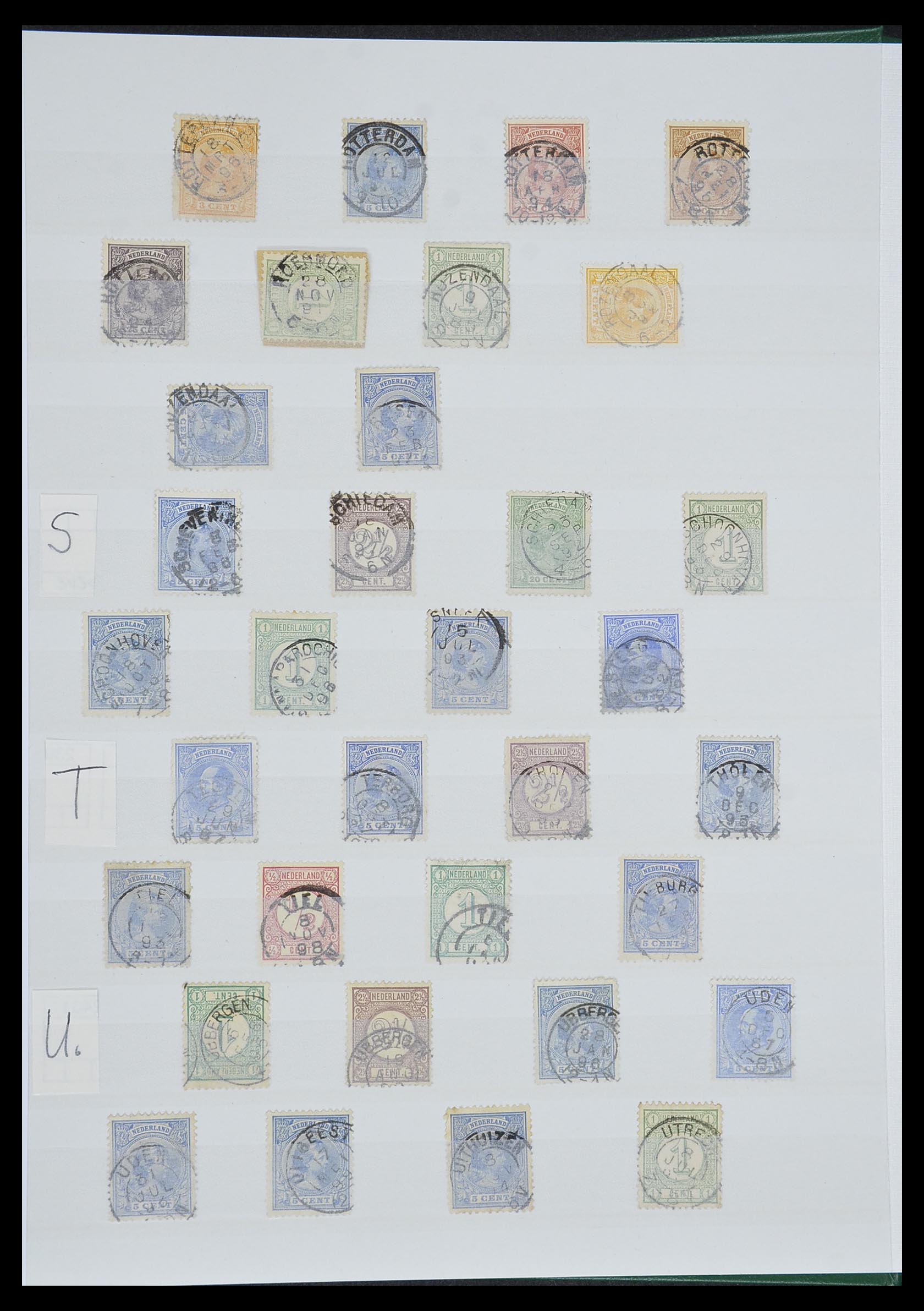 33992 006 - Stamp collection 33992 Netherlands smallround cancels.