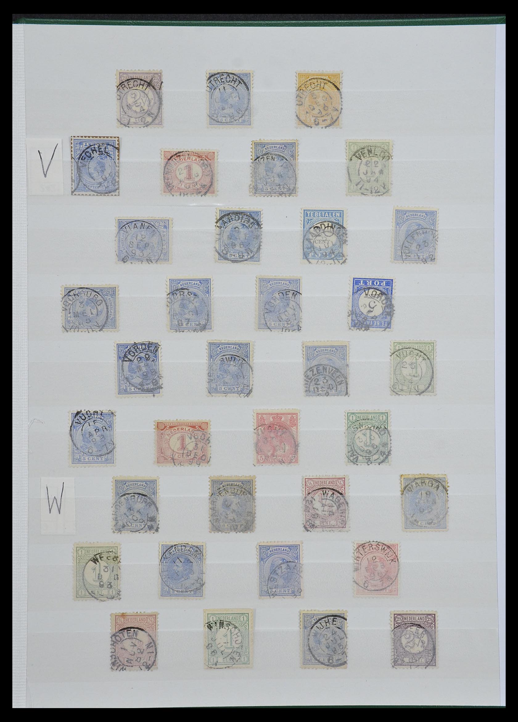 33992 007 - Stamp collection 33992 Netherlands smallround cancels.