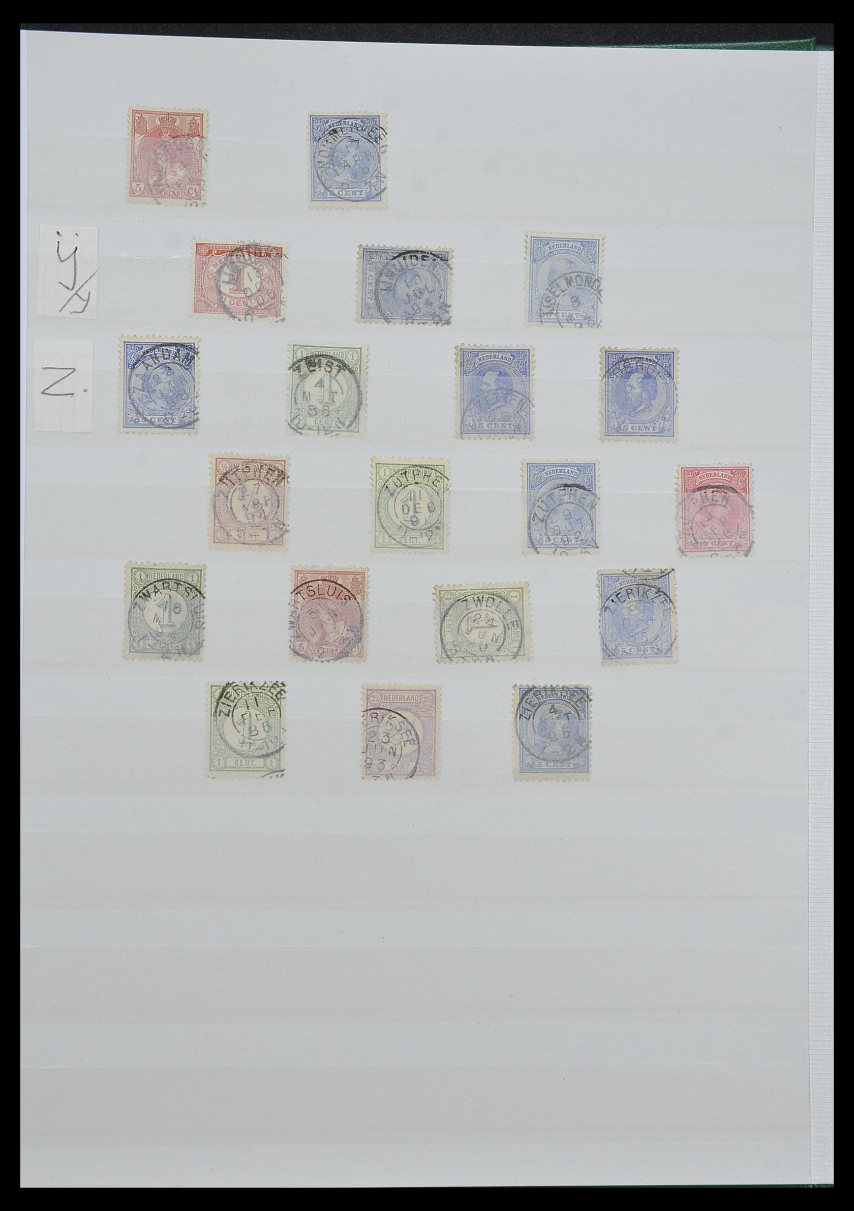33992 008 - Stamp collection 33992 Netherlands smallround cancels.
