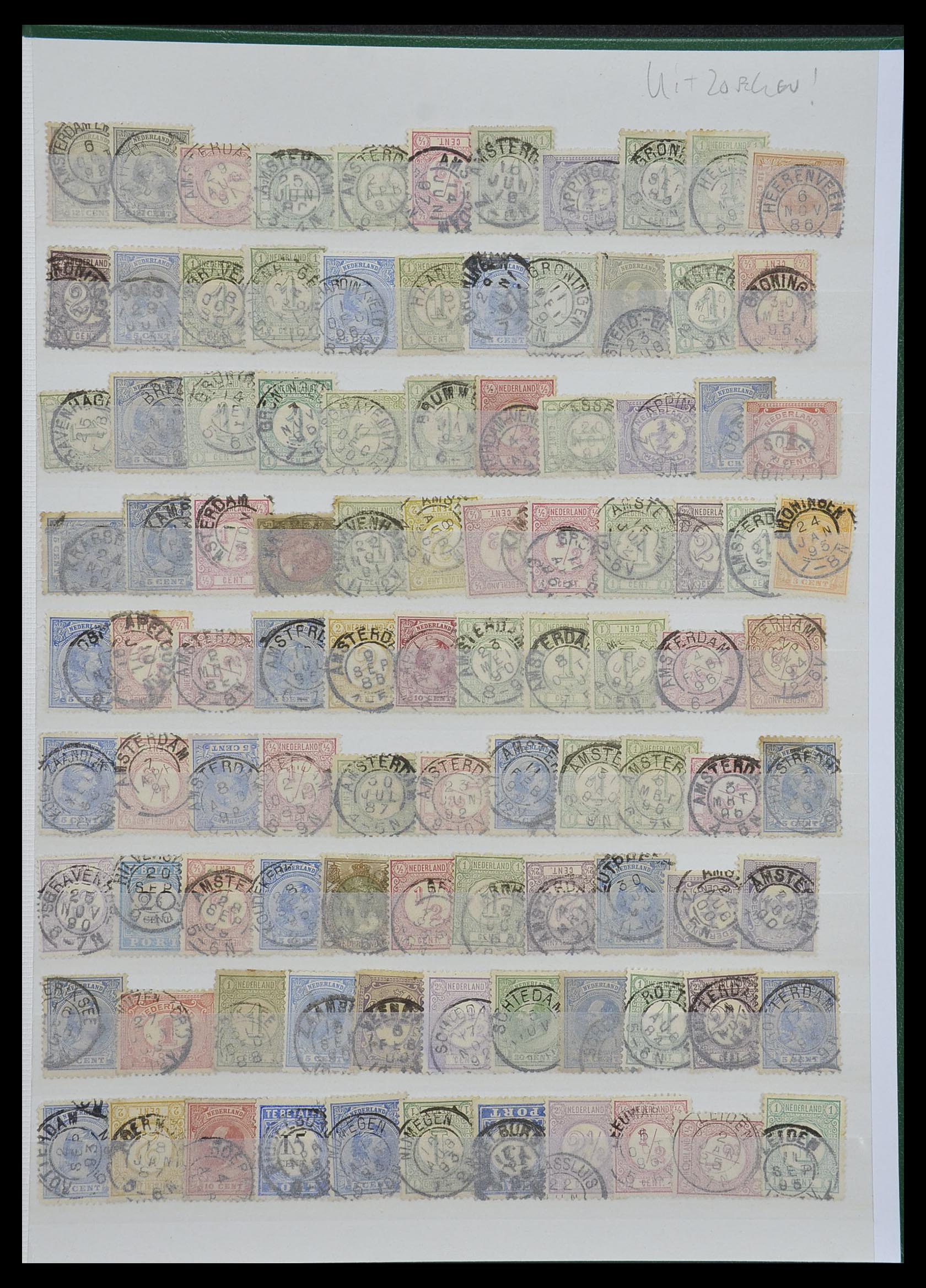 33992 011 - Stamp collection 33992 Netherlands smallround cancels.