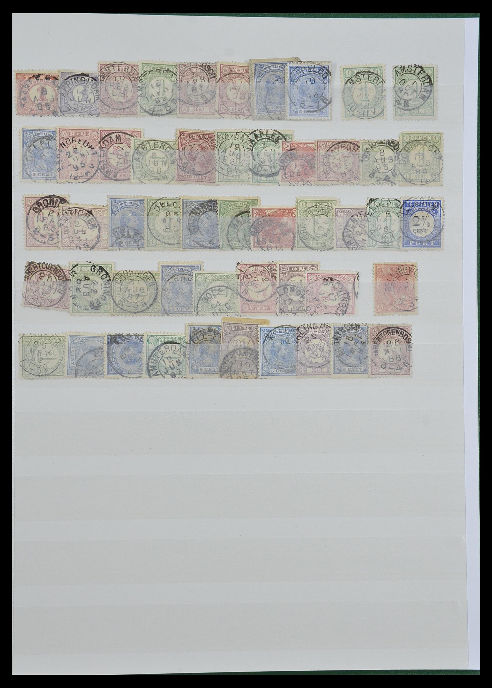33992 012 - Postzegelverzameling 33992 Nederland kleinrondstempels.