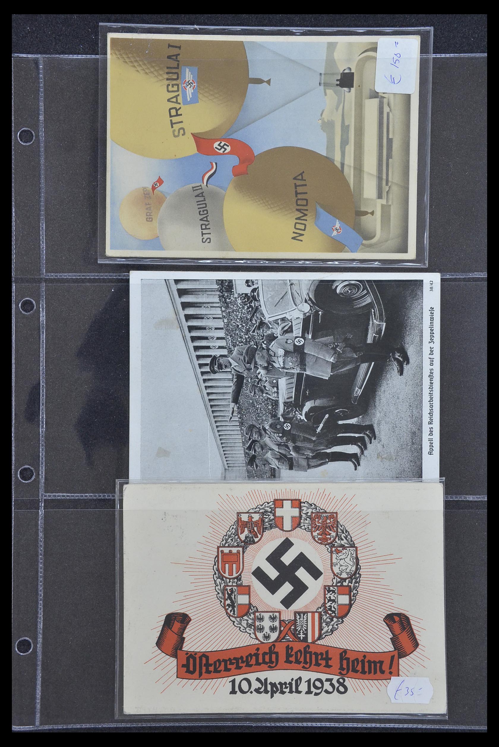 33995 019 - Postzegelverzameling 33995 Duitsland propaganda kaarten.