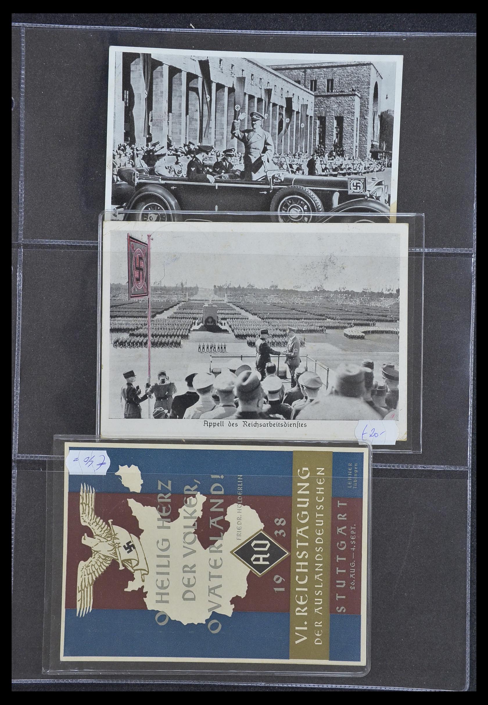 33995 021 - Postzegelverzameling 33995 Duitsland propaganda kaarten.