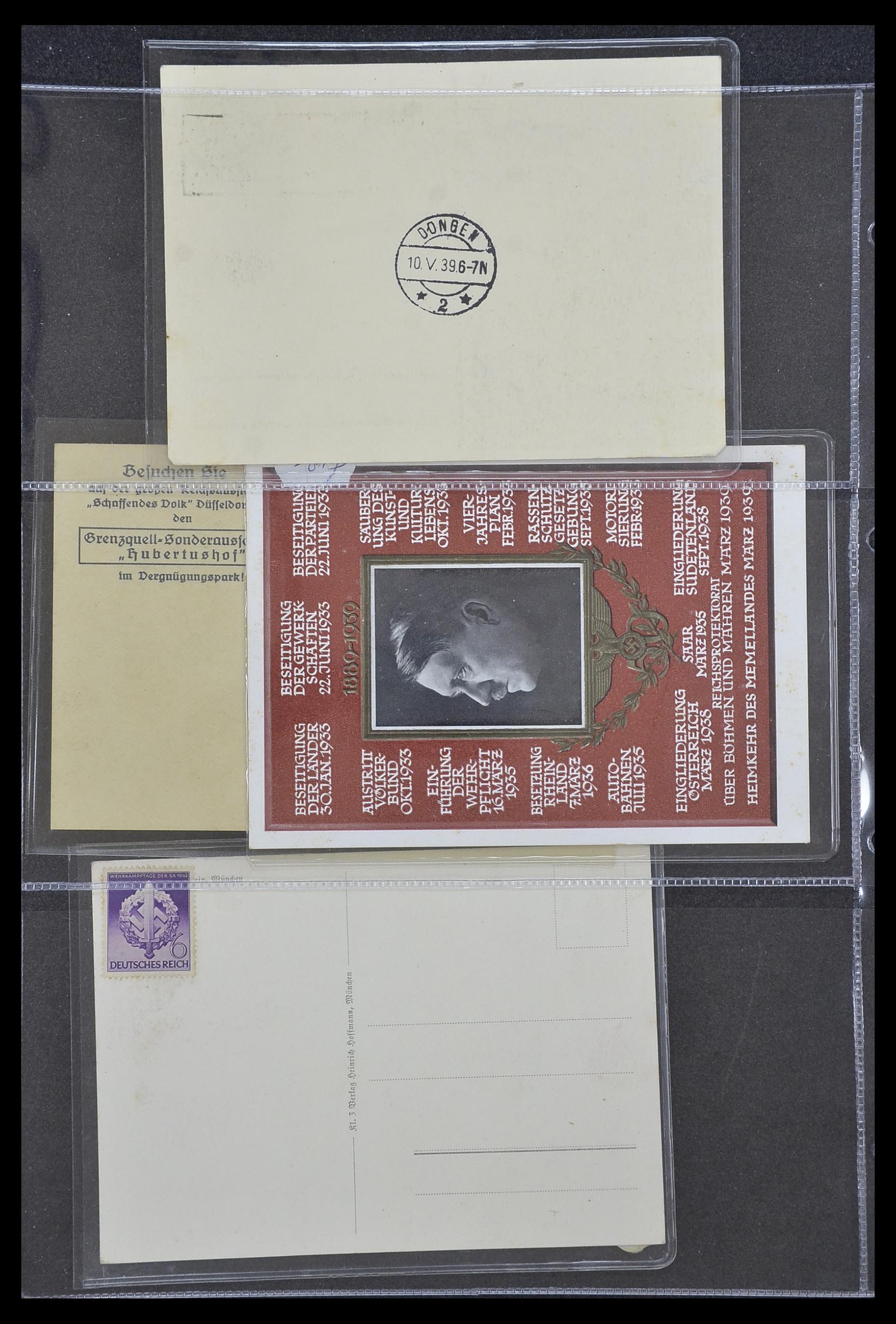 33995 028 - Postzegelverzameling 33995 Duitsland propaganda kaarten.
