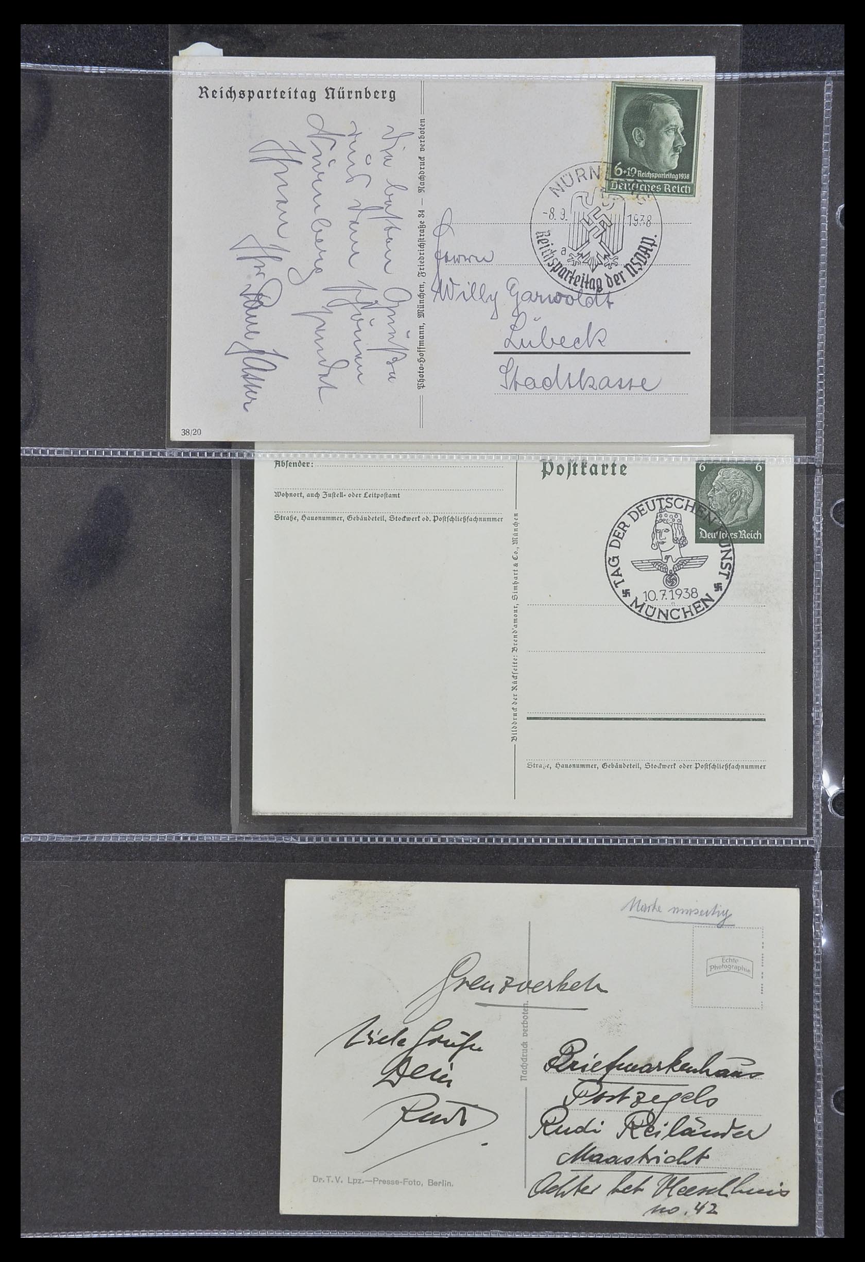 33995 030 - Postzegelverzameling 33995 Duitsland propaganda kaarten.