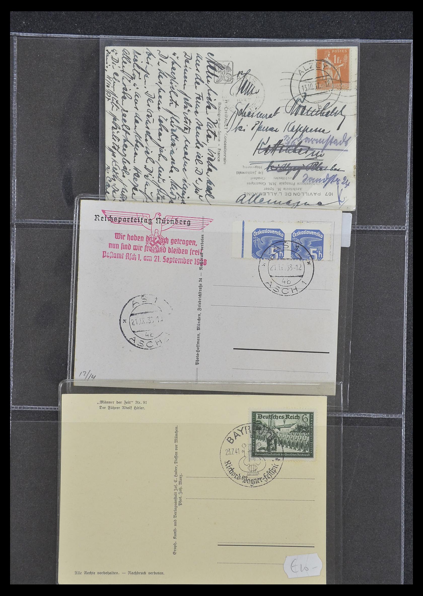 33995 031 - Postzegelverzameling 33995 Duitsland propaganda kaarten.