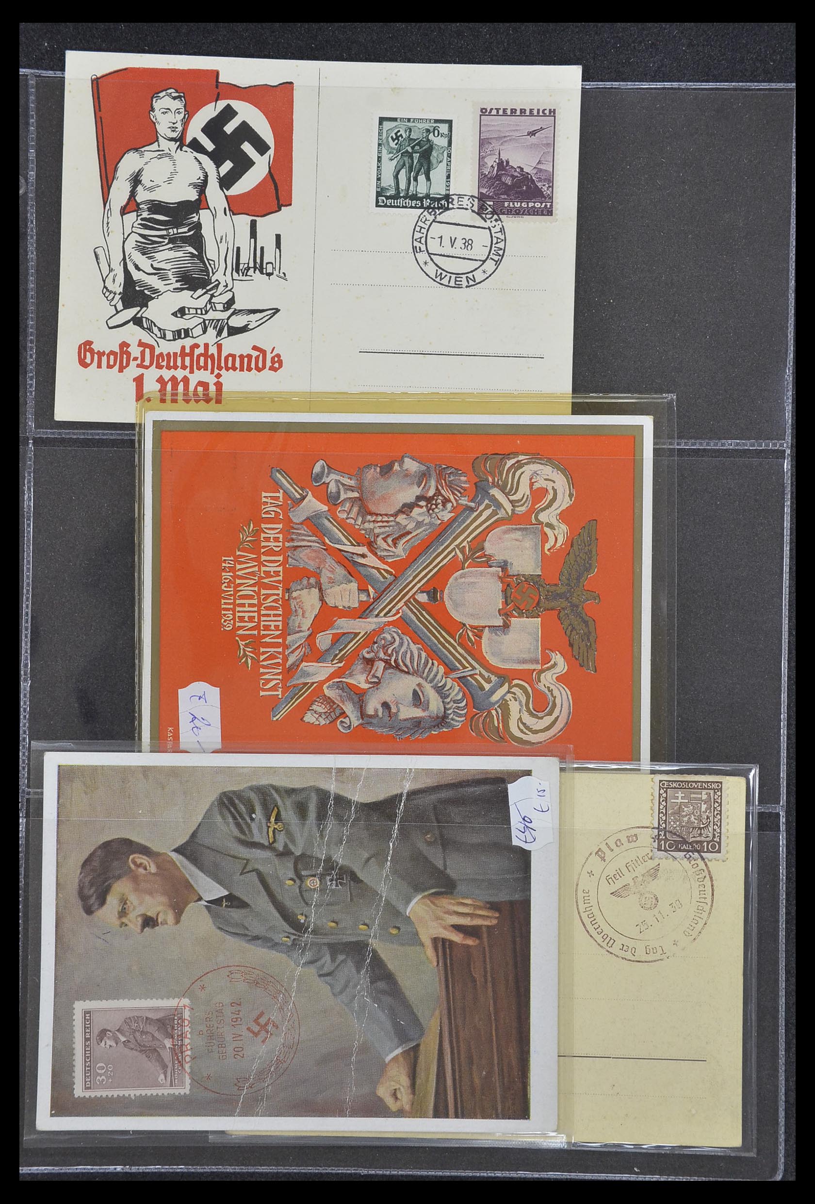 33995 035 - Postzegelverzameling 33995 Duitsland propaganda kaarten.