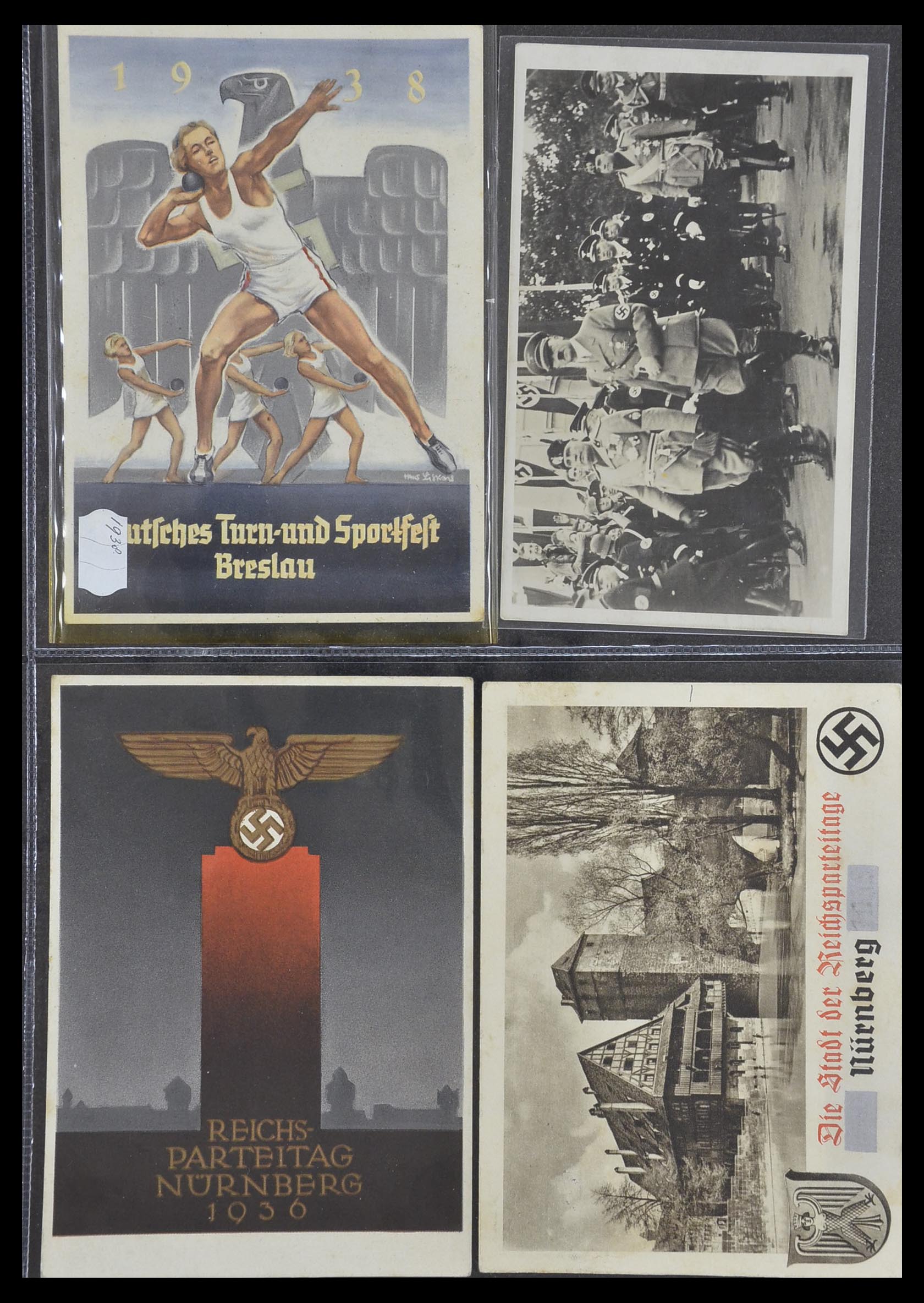 33995 043 - Postzegelverzameling 33995 Duitsland propaganda kaarten.