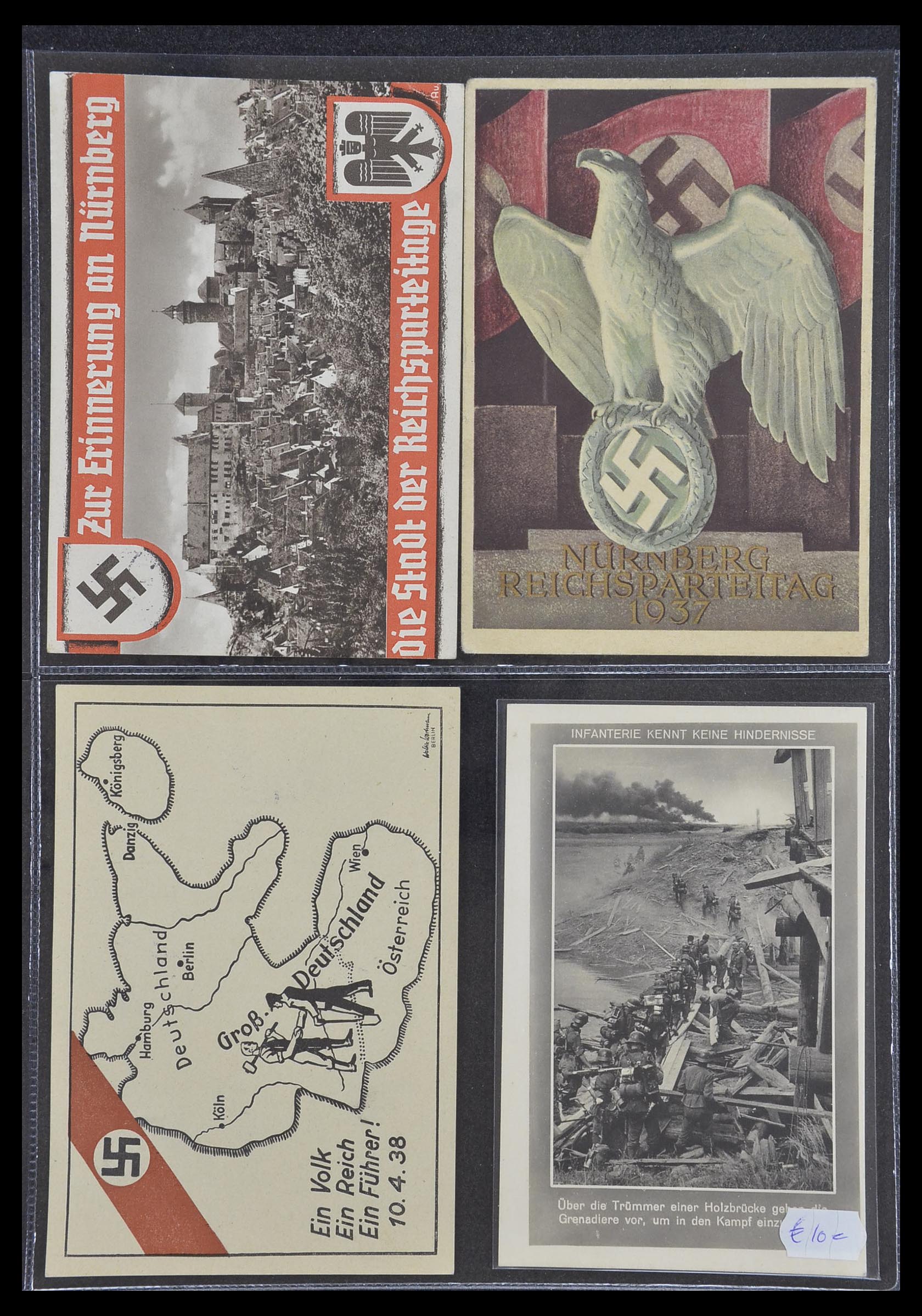 33995 045 - Postzegelverzameling 33995 Duitsland propaganda kaarten.