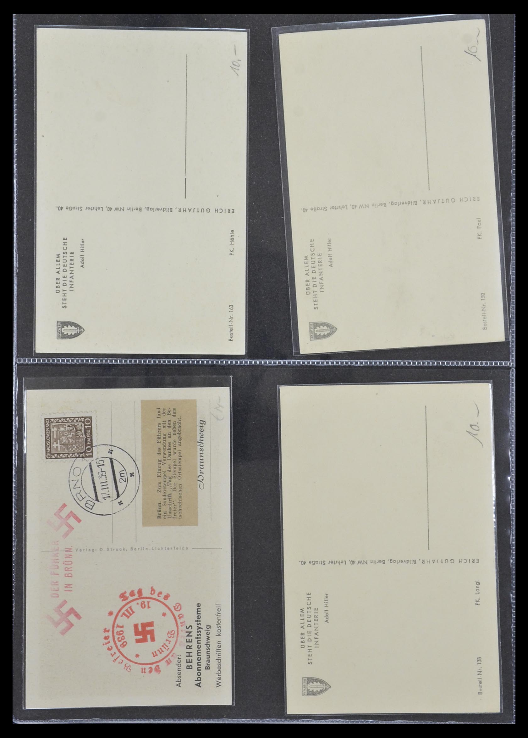 33995 048 - Postzegelverzameling 33995 Duitsland propaganda kaarten.