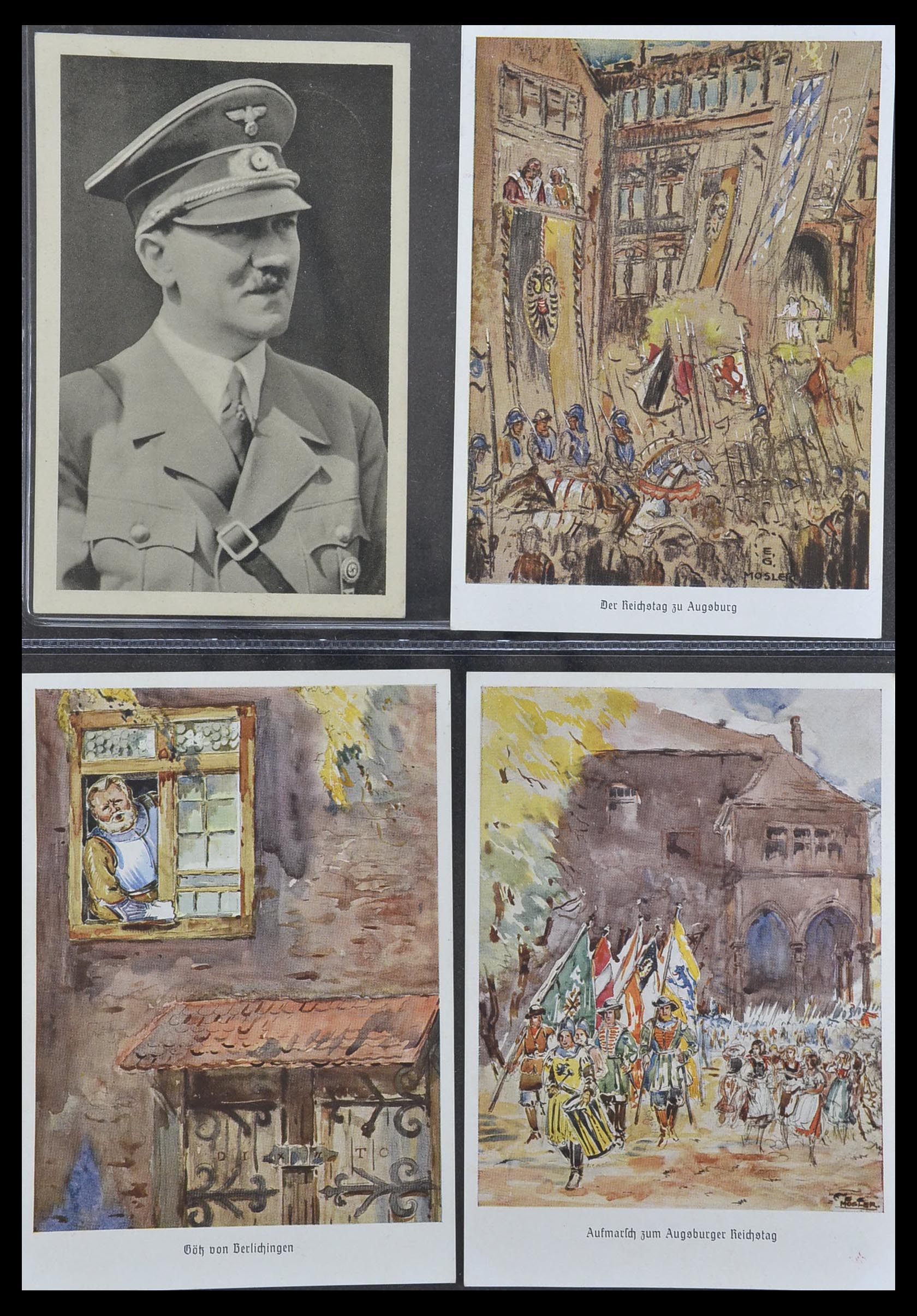 33995 049 - Postzegelverzameling 33995 Duitsland propaganda kaarten.
