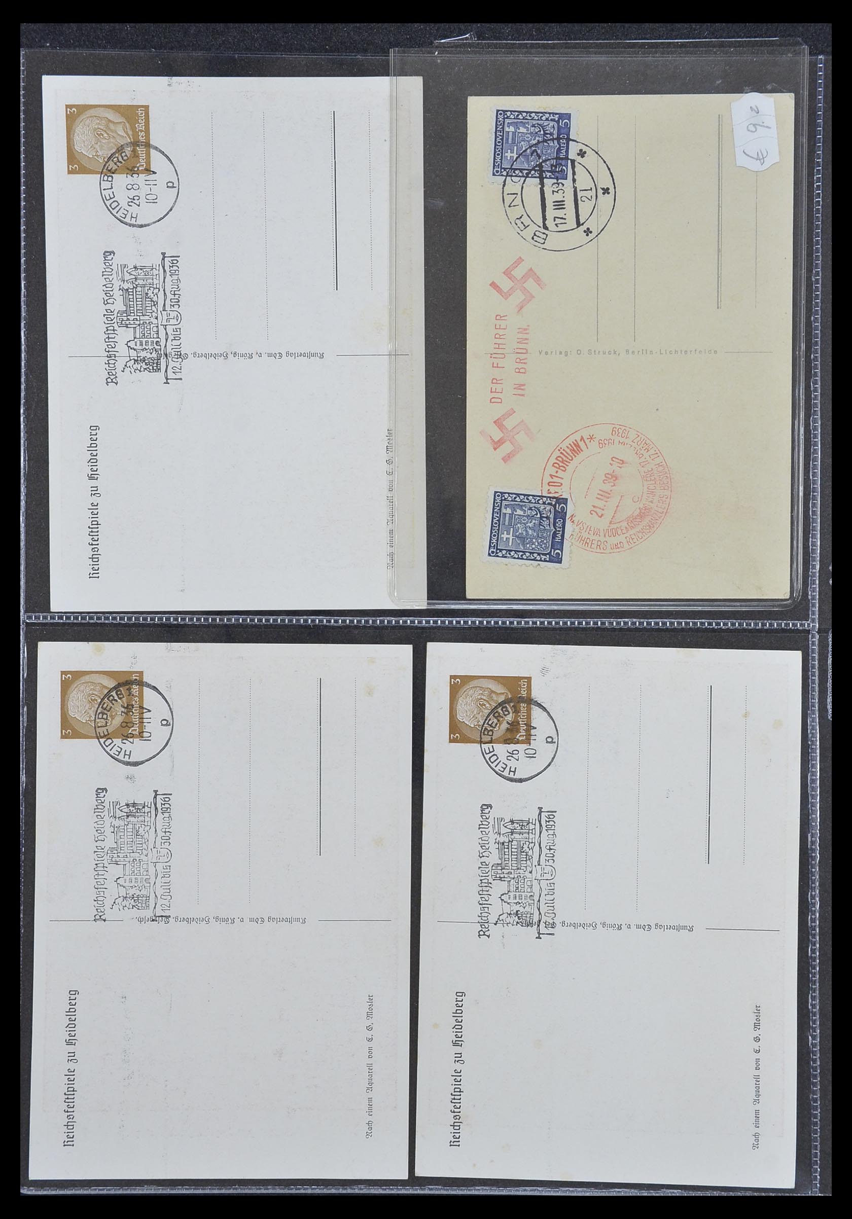 33995 050 - Postzegelverzameling 33995 Duitsland propaganda kaarten.