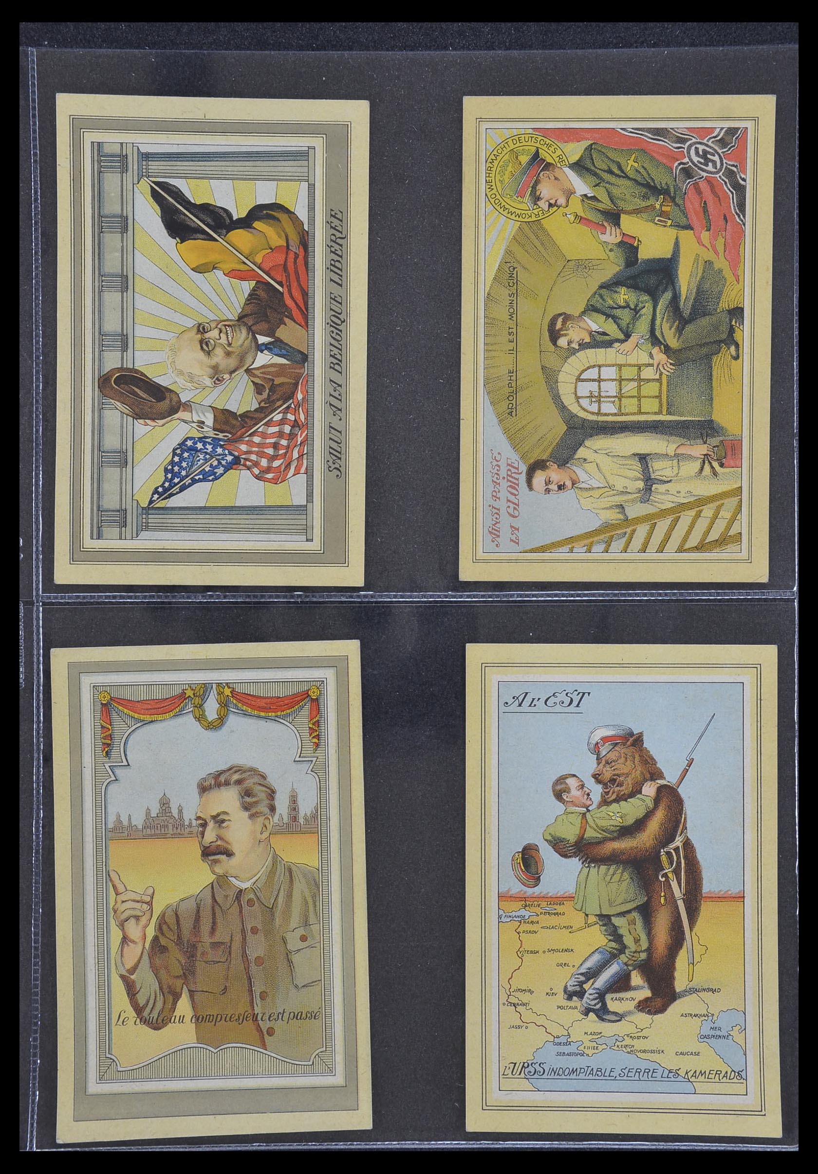 33995 051 - Postzegelverzameling 33995 Duitsland propaganda kaarten.