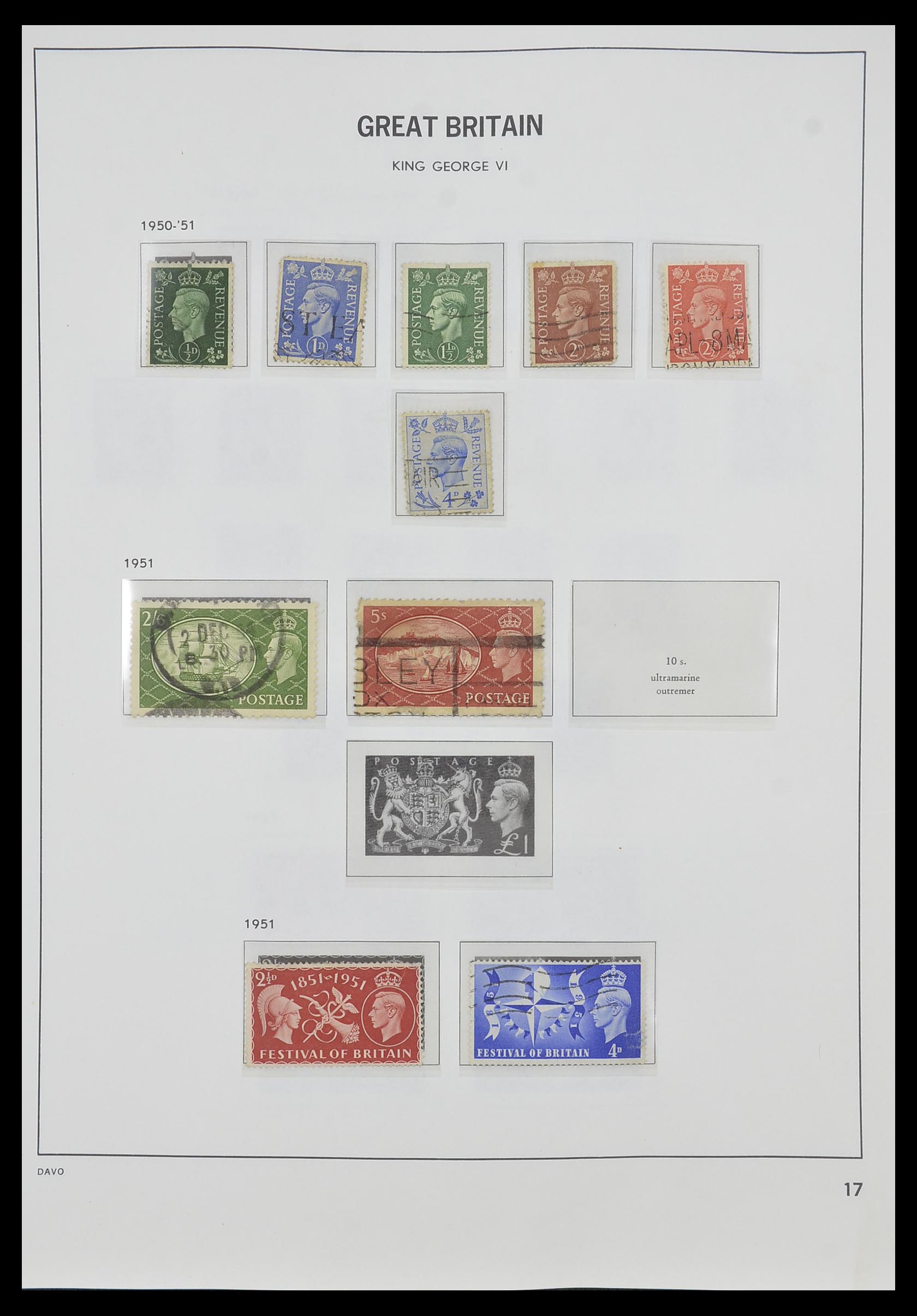 33998 014 - Postzegelverzameling 33998 Engeland 1858-1995.