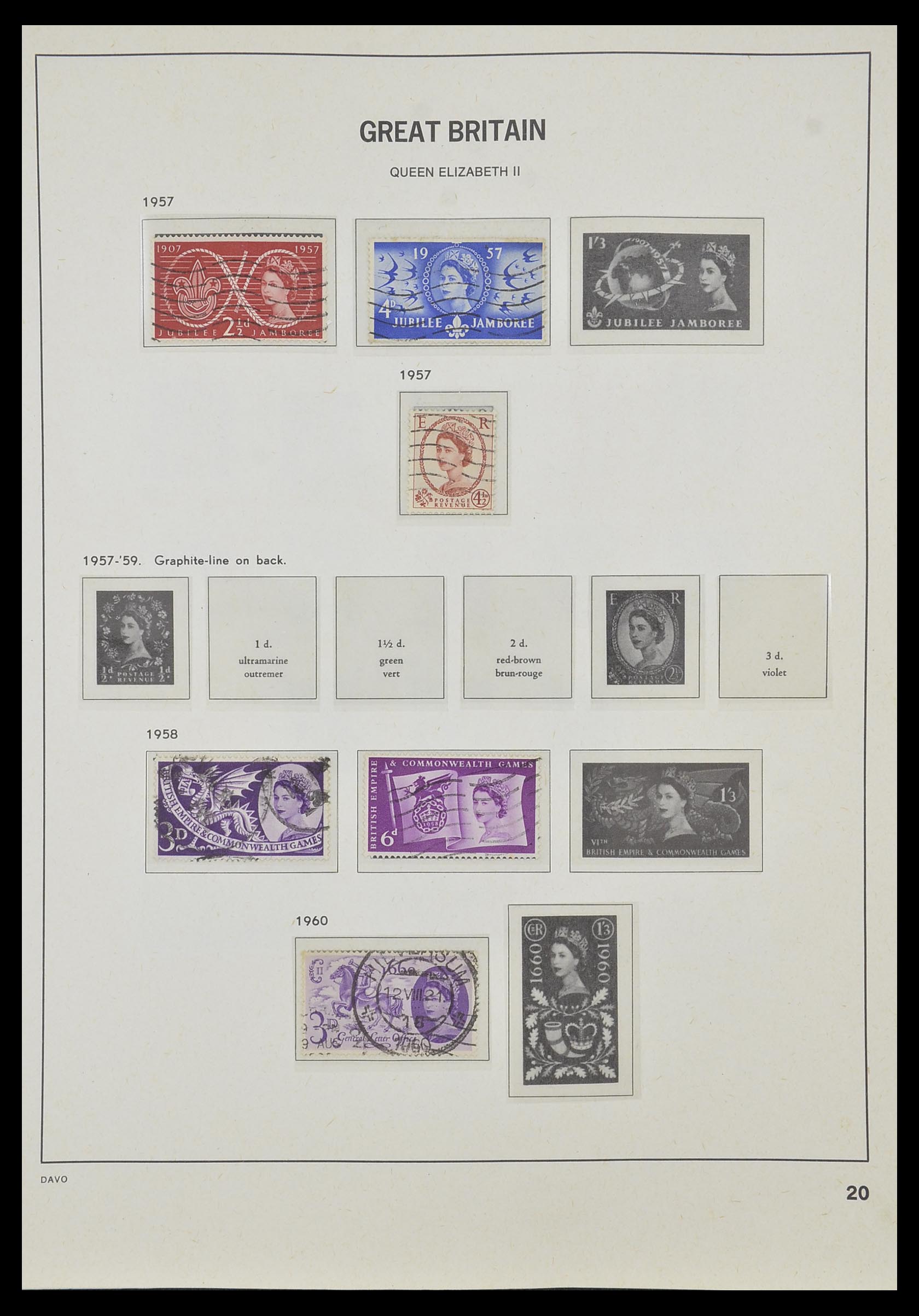 33998 017 - Postzegelverzameling 33998 Engeland 1858-1995.