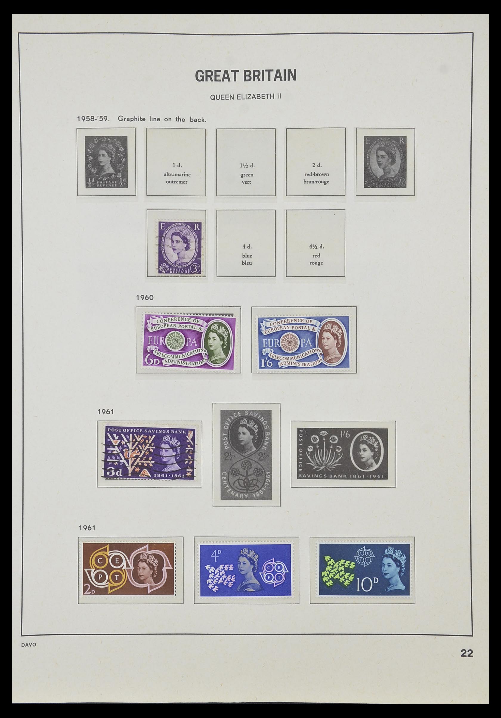 33998 019 - Postzegelverzameling 33998 Engeland 1858-1995.