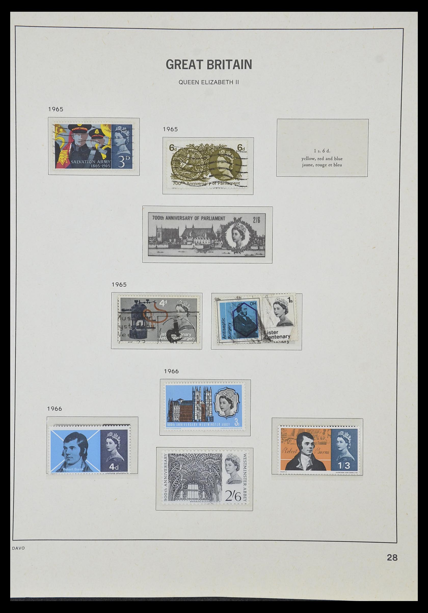 33998 025 - Postzegelverzameling 33998 Engeland 1858-1995.